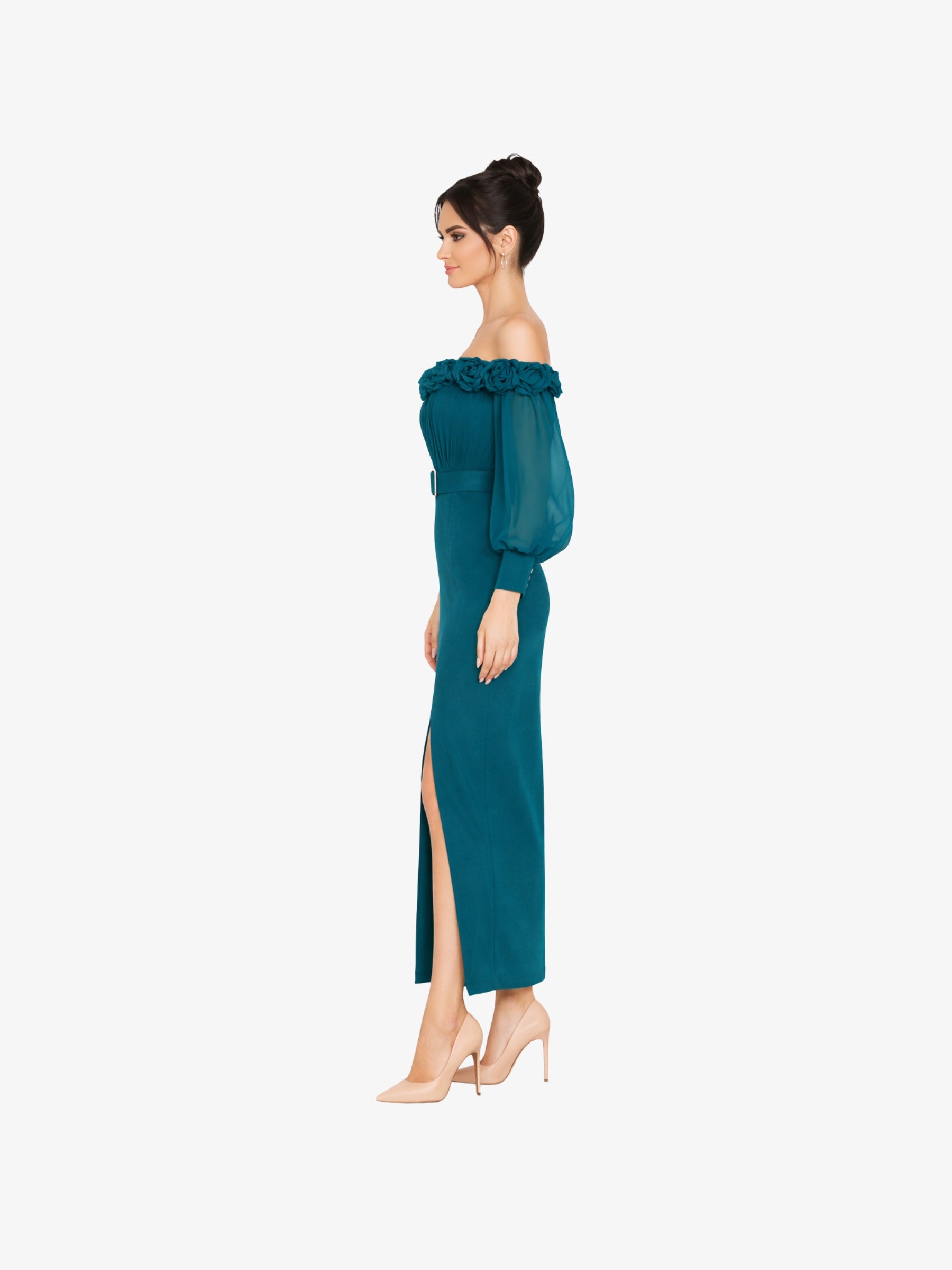 Rochie Midi “Alma”, Verde