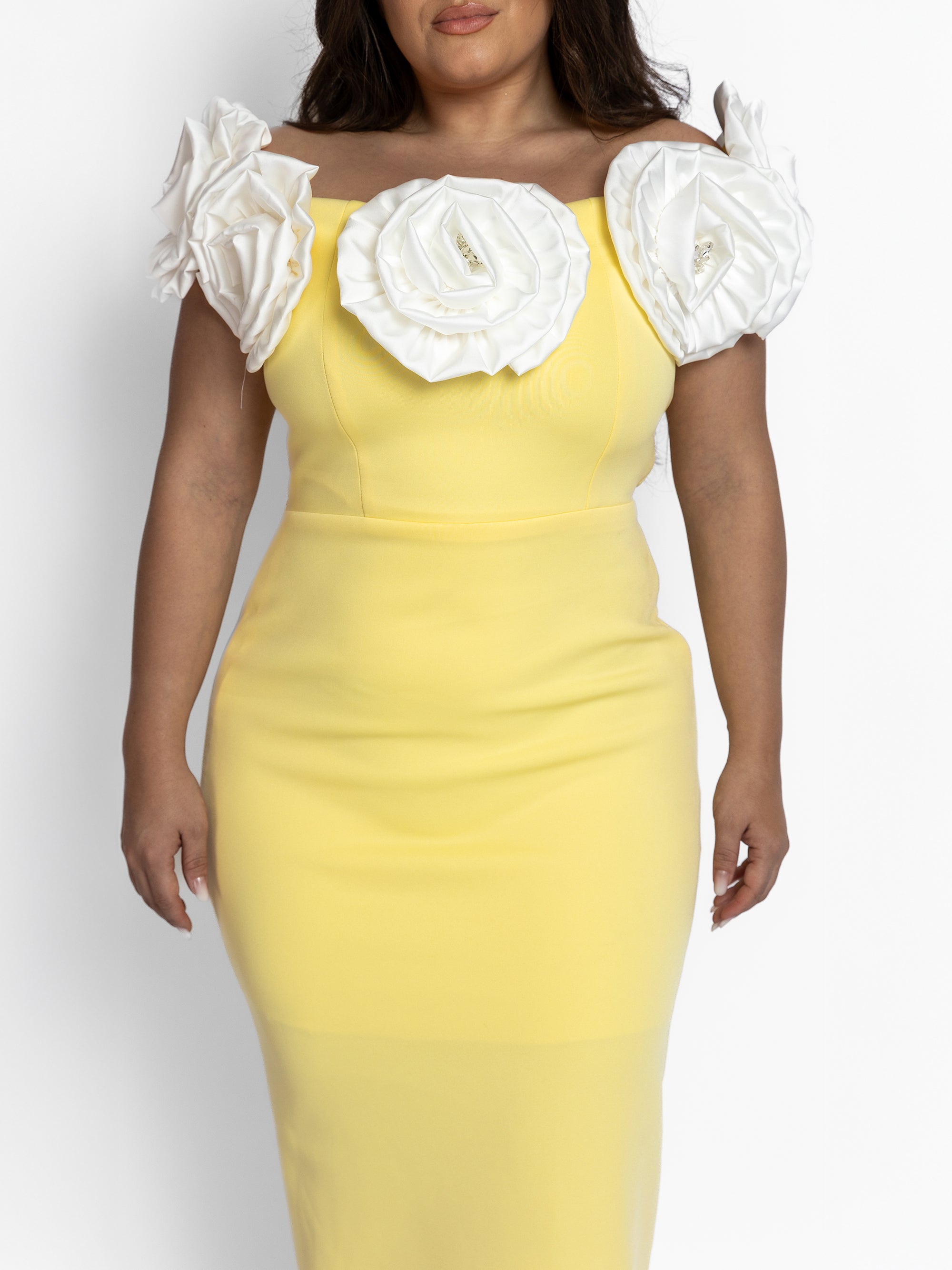 Rochie Lunga "Gretta", Galbena