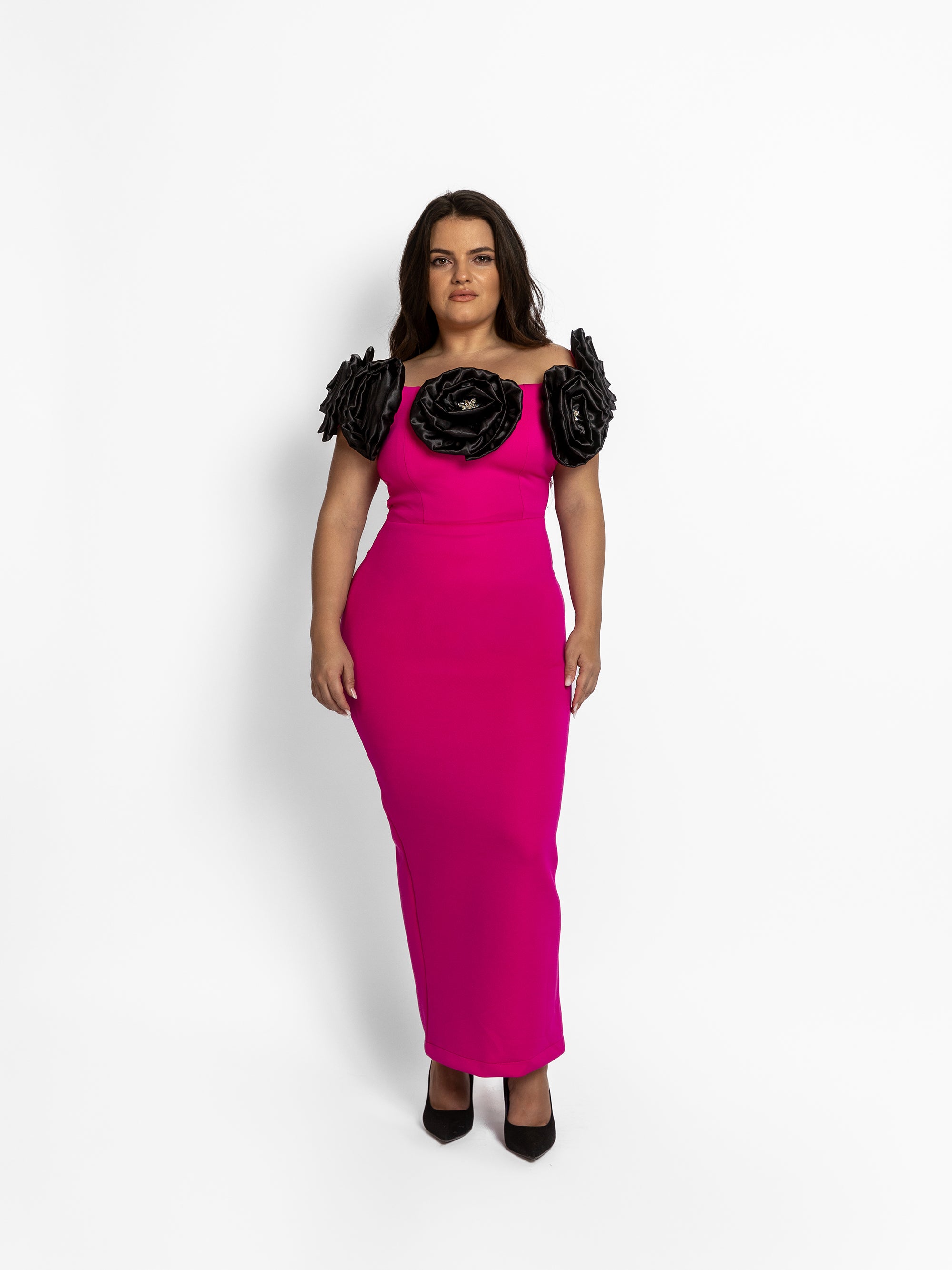 Rochie Lunga "Gretta", Fucsia