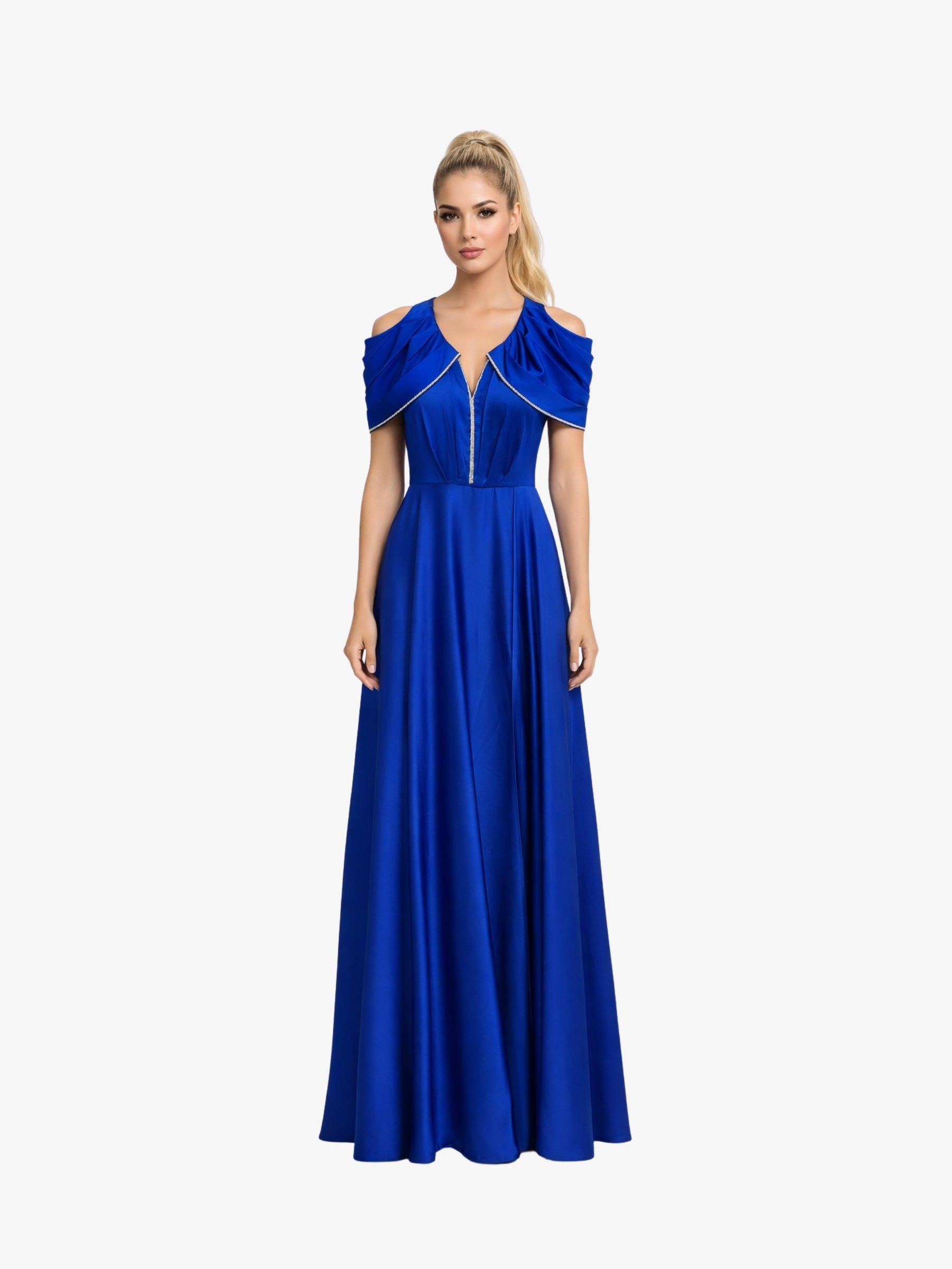 Rochie Lunga “Amira”, Albastru
