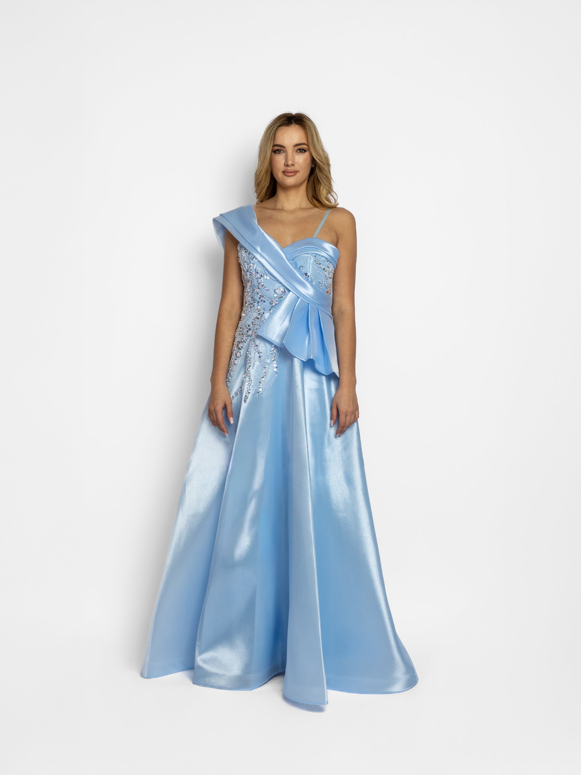 Rochie Lunga "Linda", Albastra