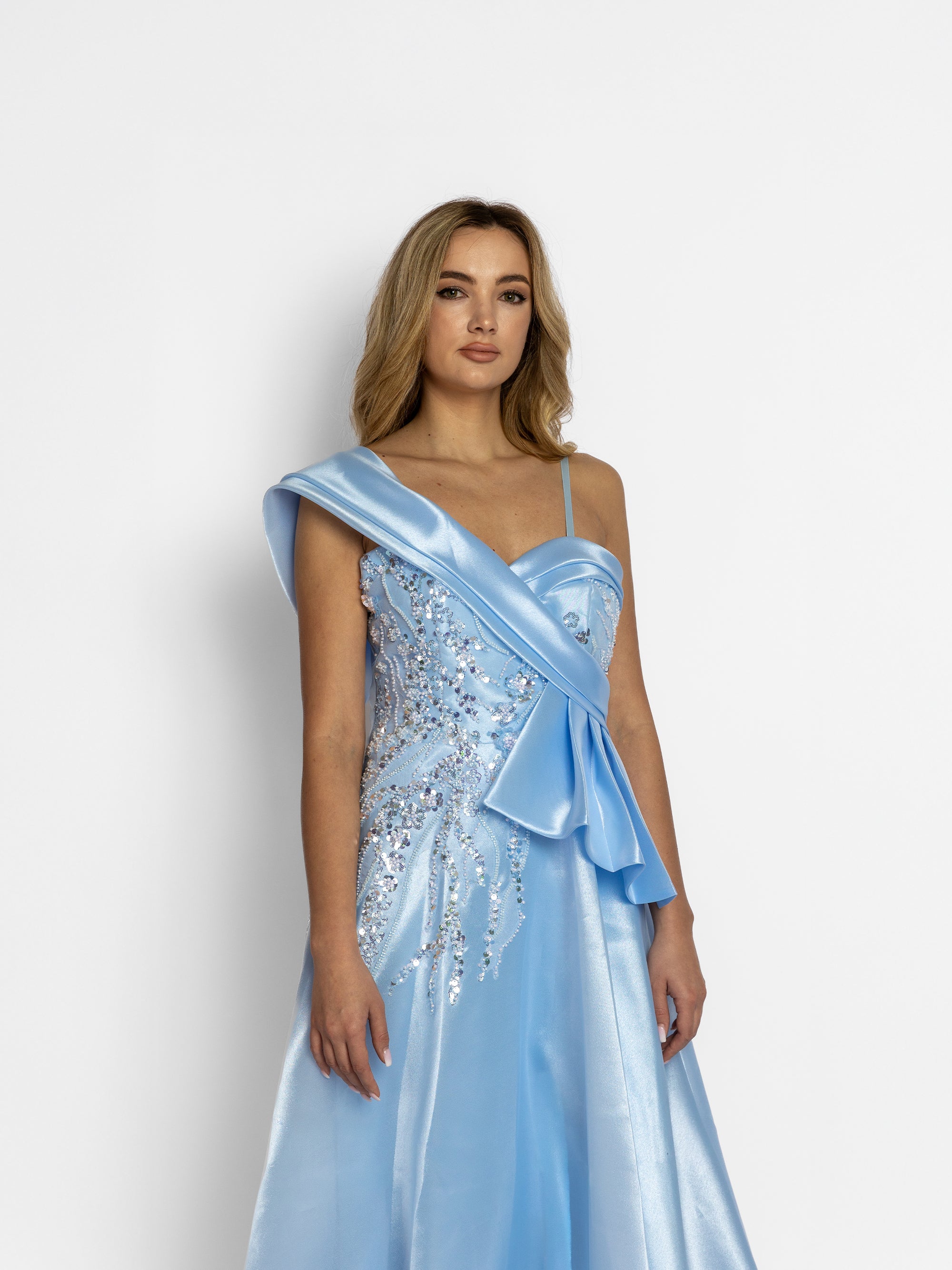 Rochie Lunga "Linda", Albastra