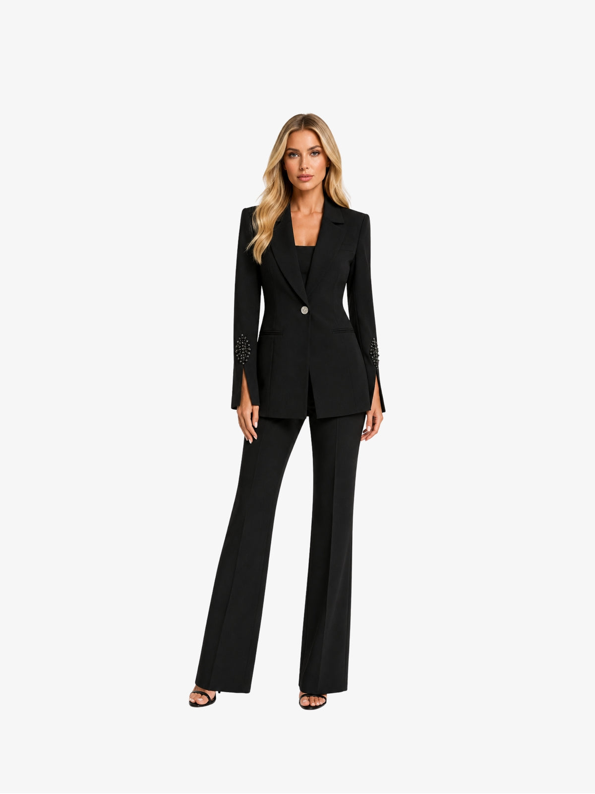 Costum Elegant “Scarlet”, Negru
