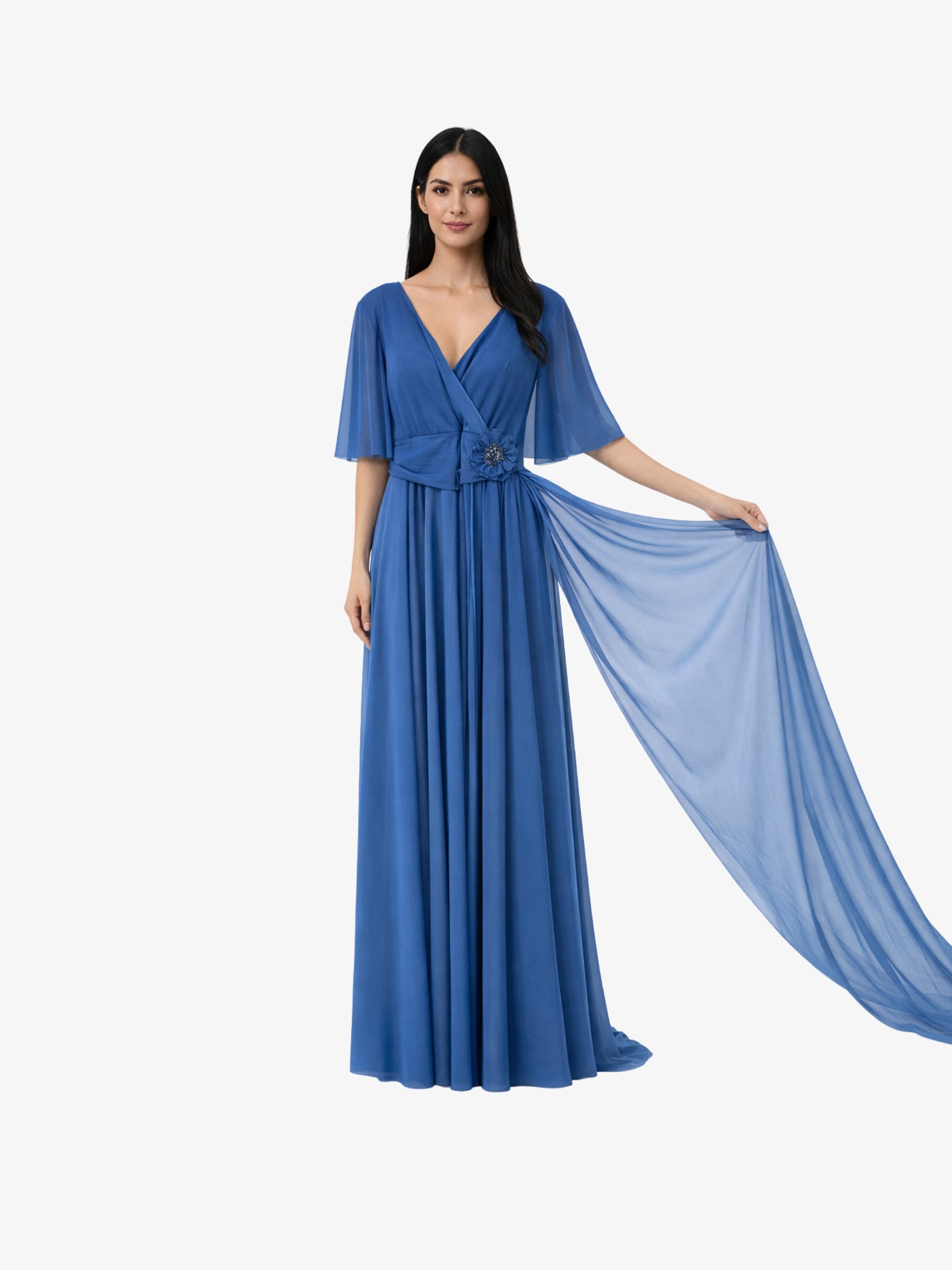 Rochie Lunga “Eleonor”, Albastru