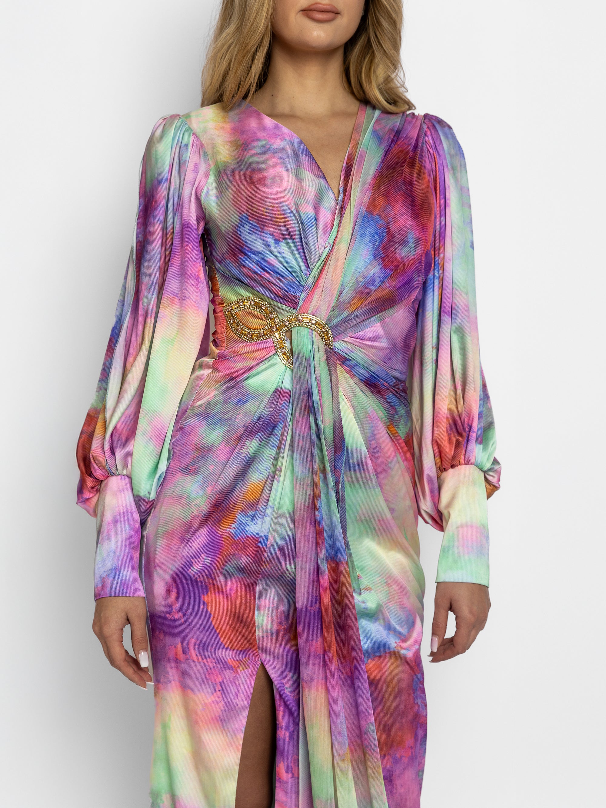 Rochie Lunga "Camelleon", Multicolora