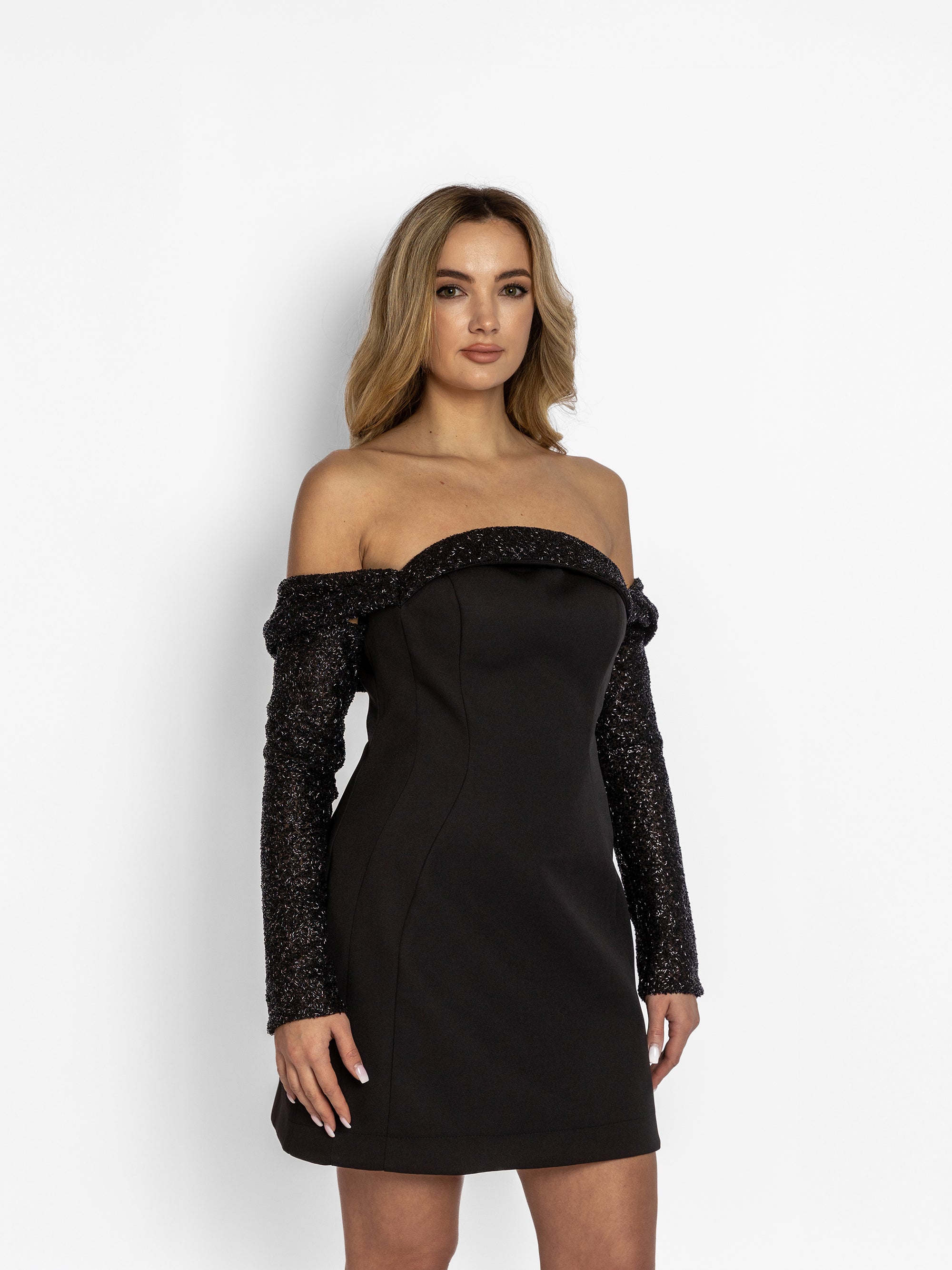 Rochie Scurta "Natalia", Neagra