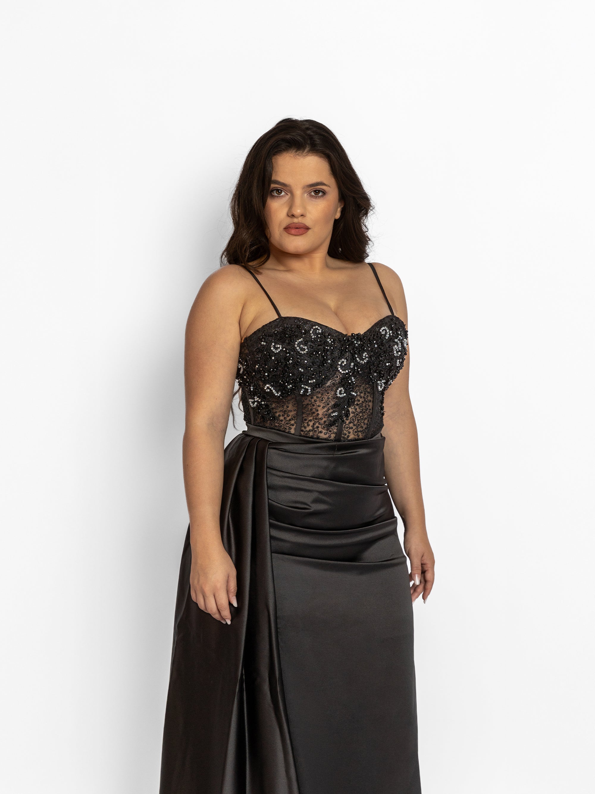Rochie Lunga "Melody", Neagra
