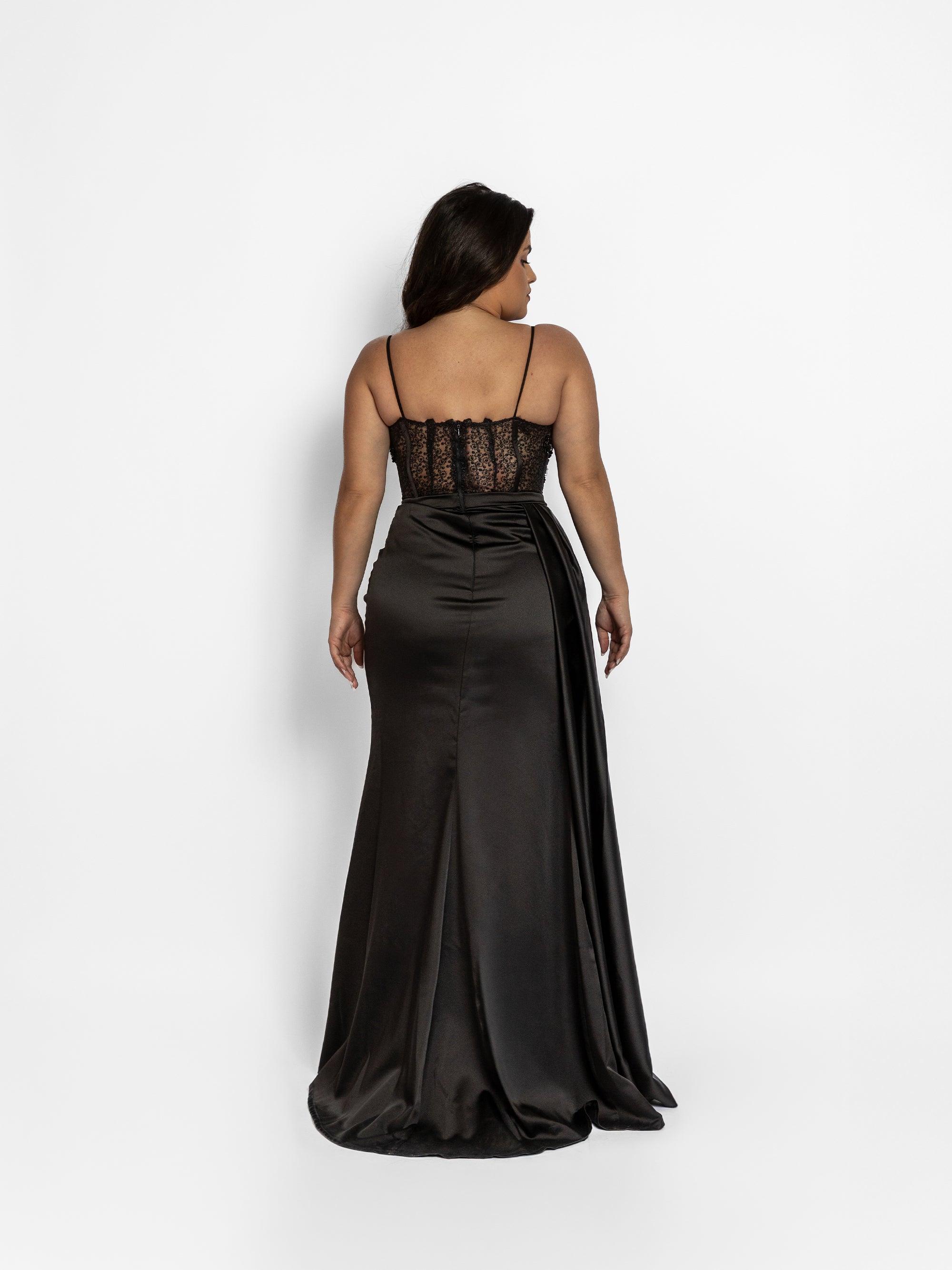 Rochie Lunga "Melody", Neagra