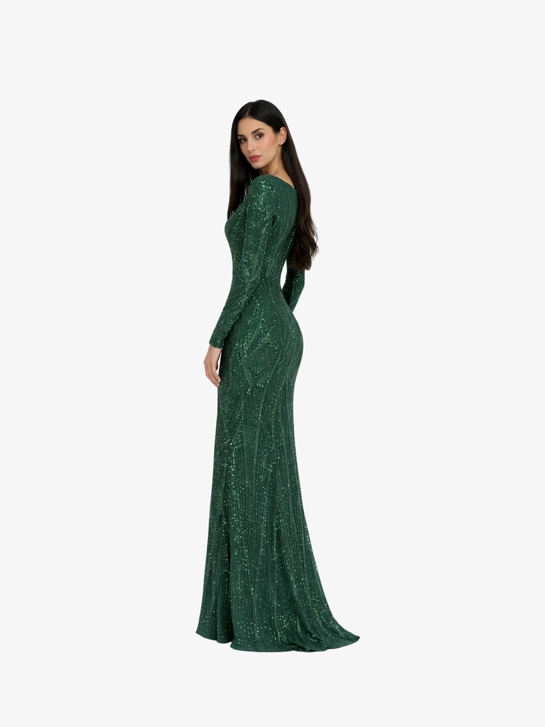 Rochie Lunga “Fely”, Verde