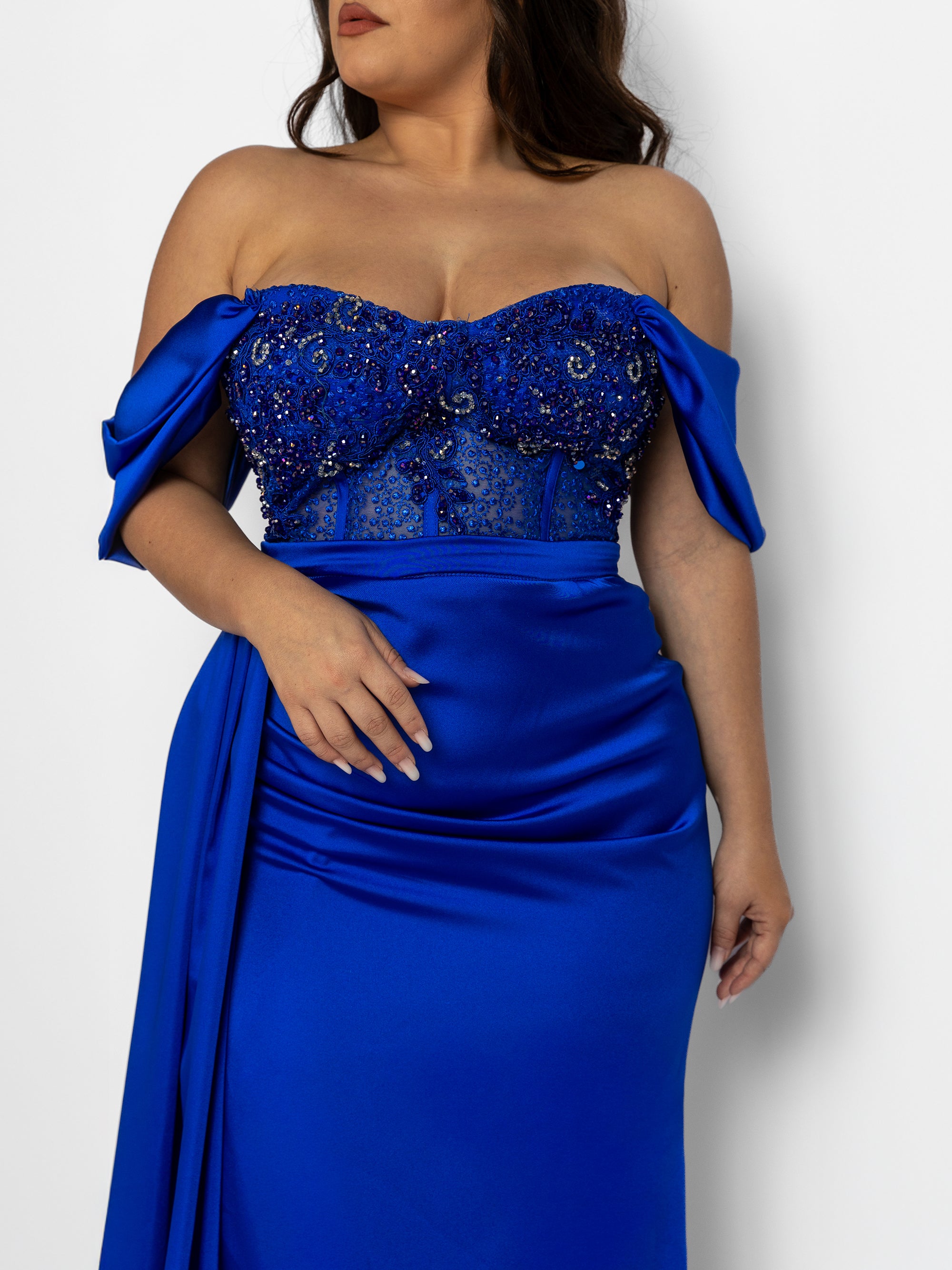 Rochie Lunga "Melody", Albastra