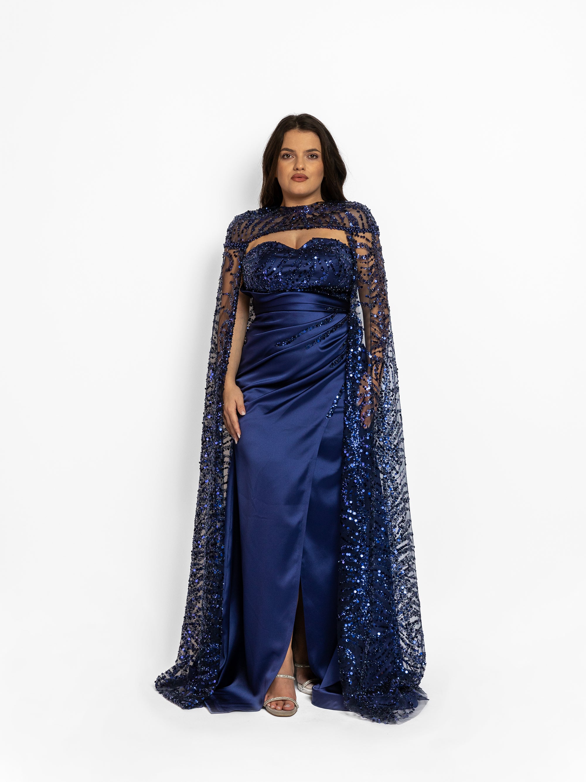 Rochie Lunga "Polina", Albastra