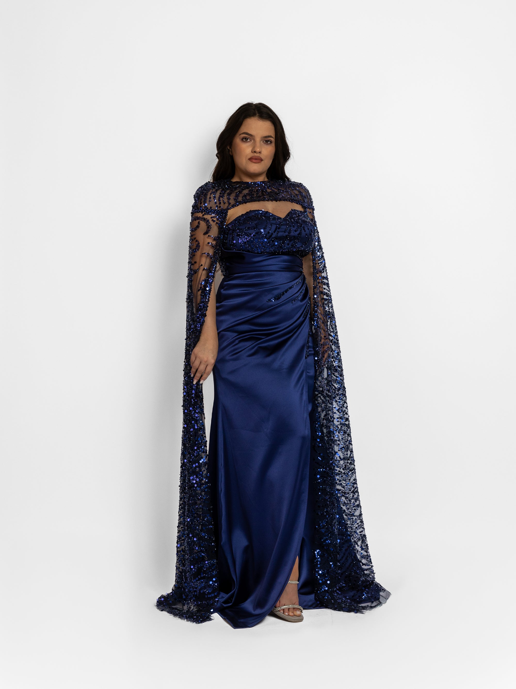 Rochie Lunga "Polina", Albastra