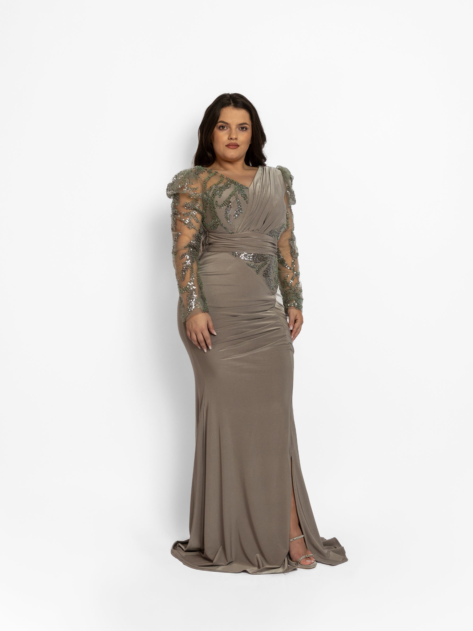 Rochie Lunga "Iazira", Gri