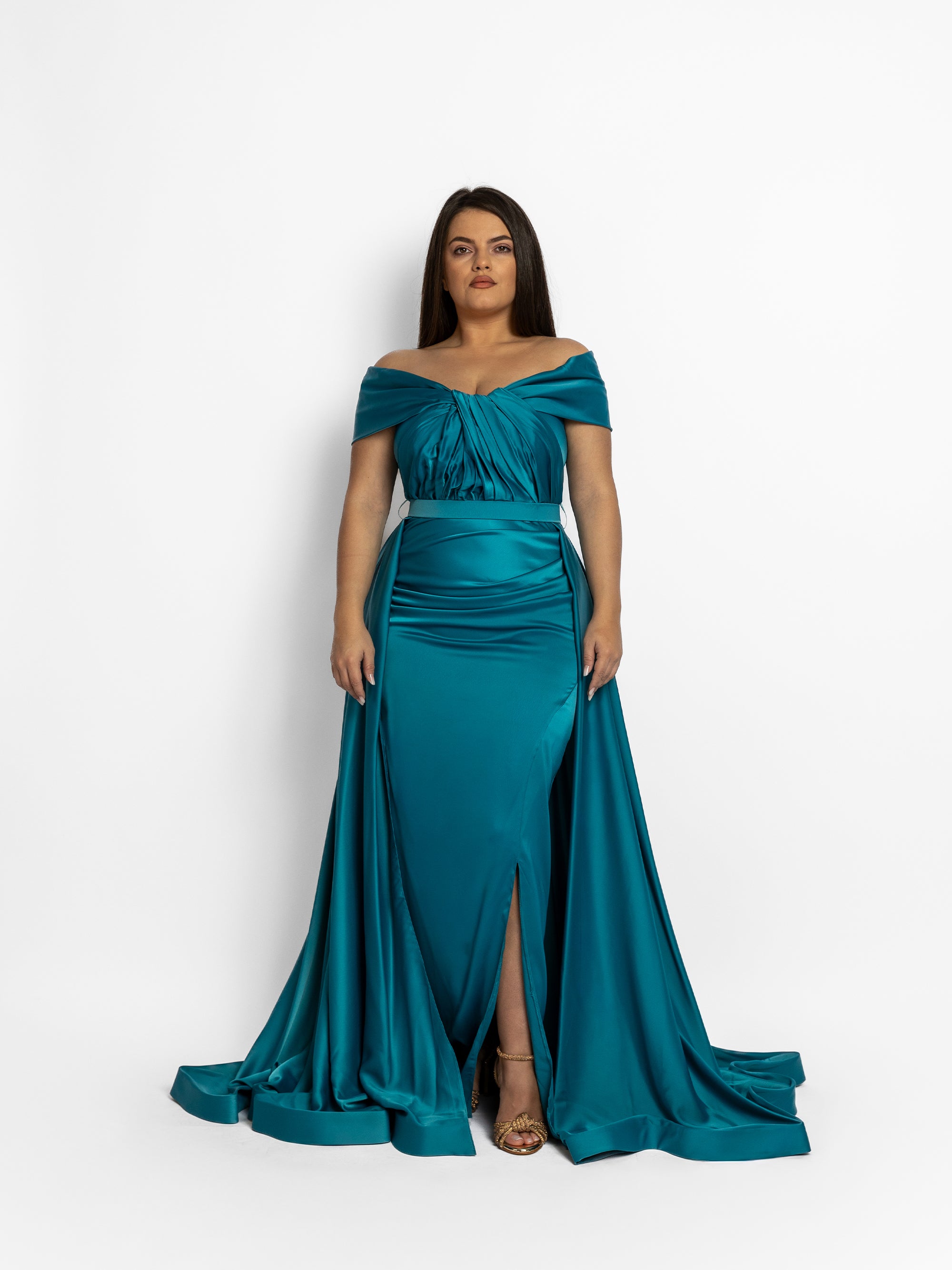 Rochie Lunga "Danely", Turcoaz