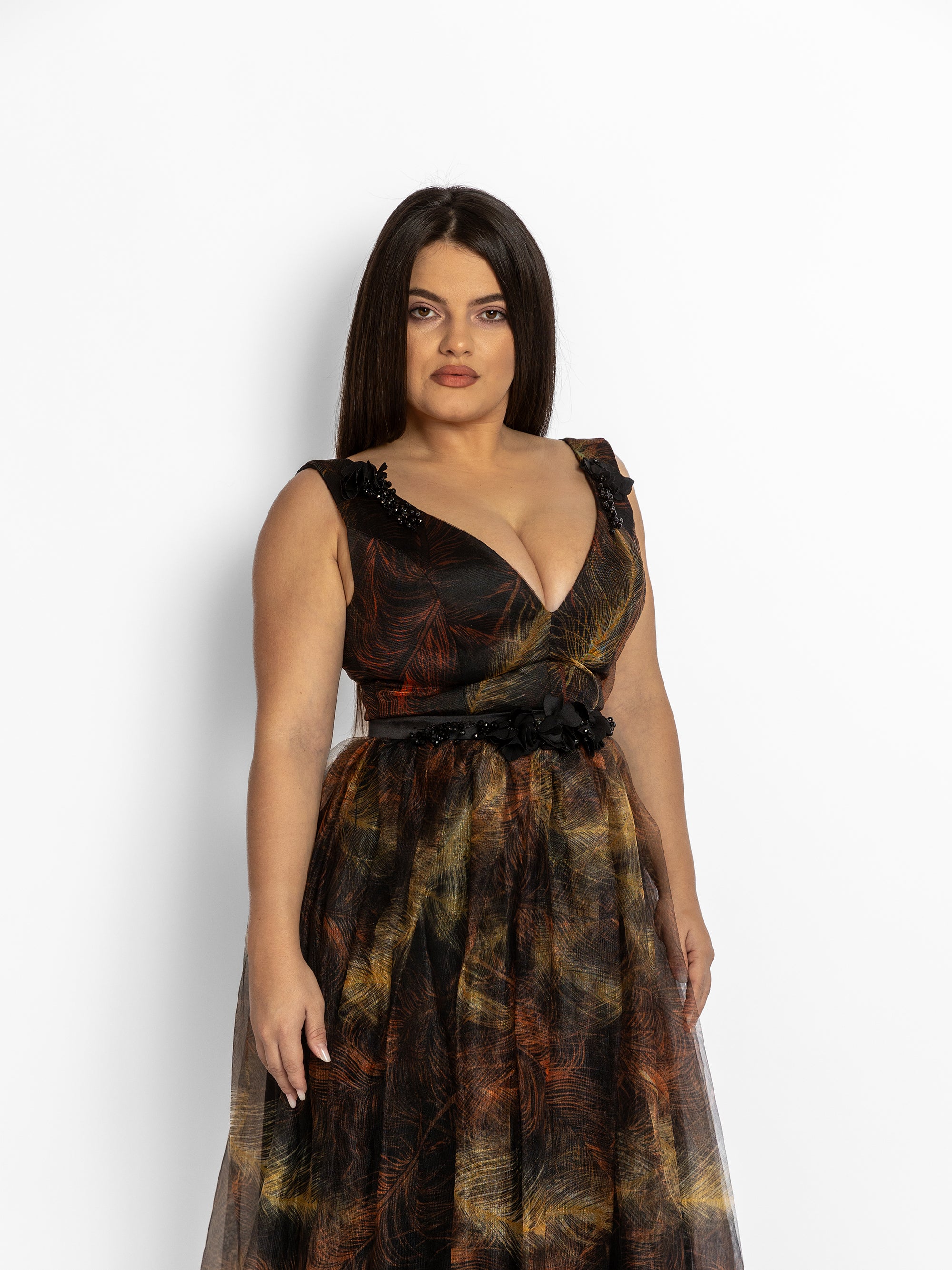 Rochie Lunga "Venus", Neagra