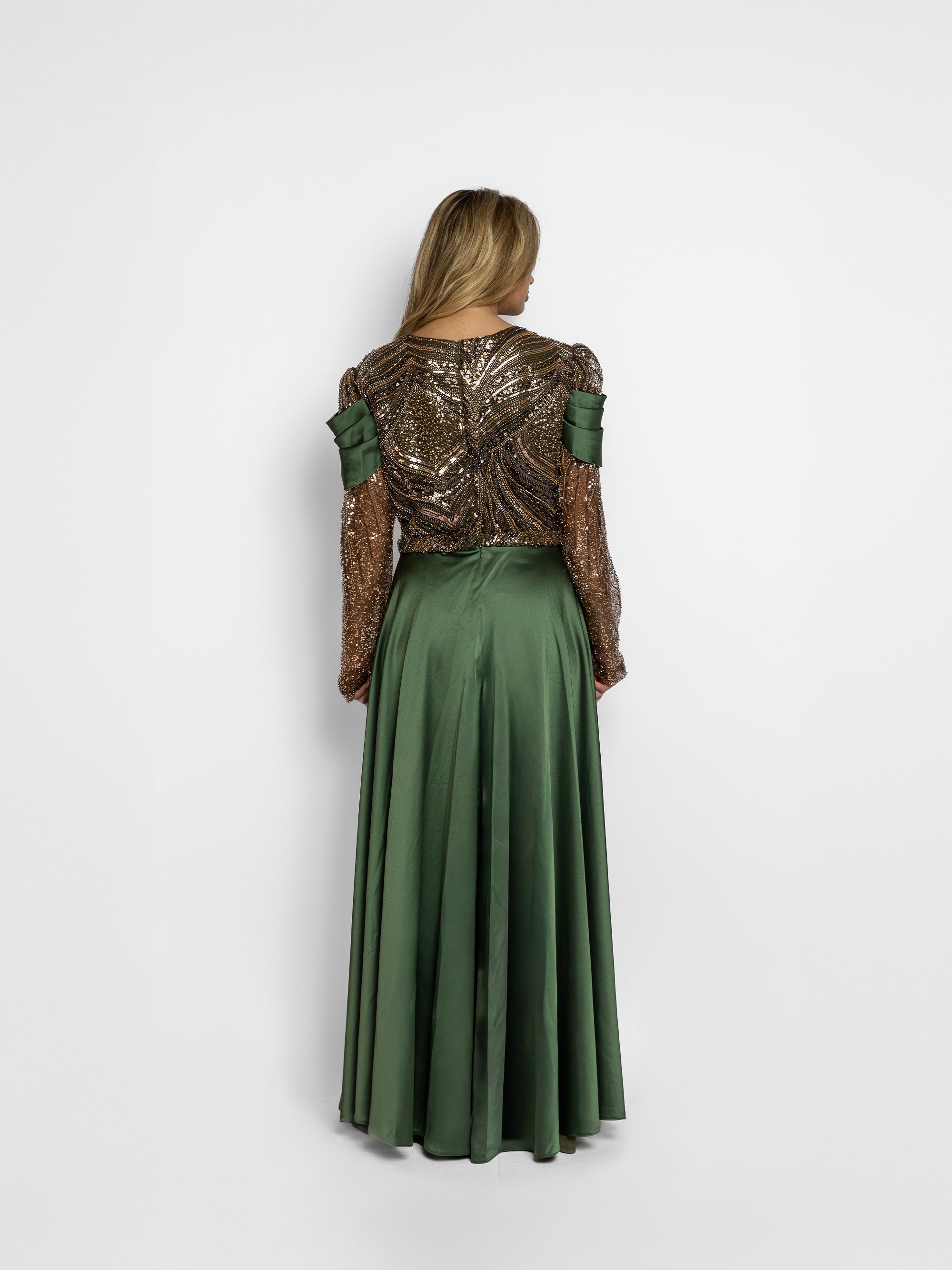 Rochie Lunga "Hecuba" Verde