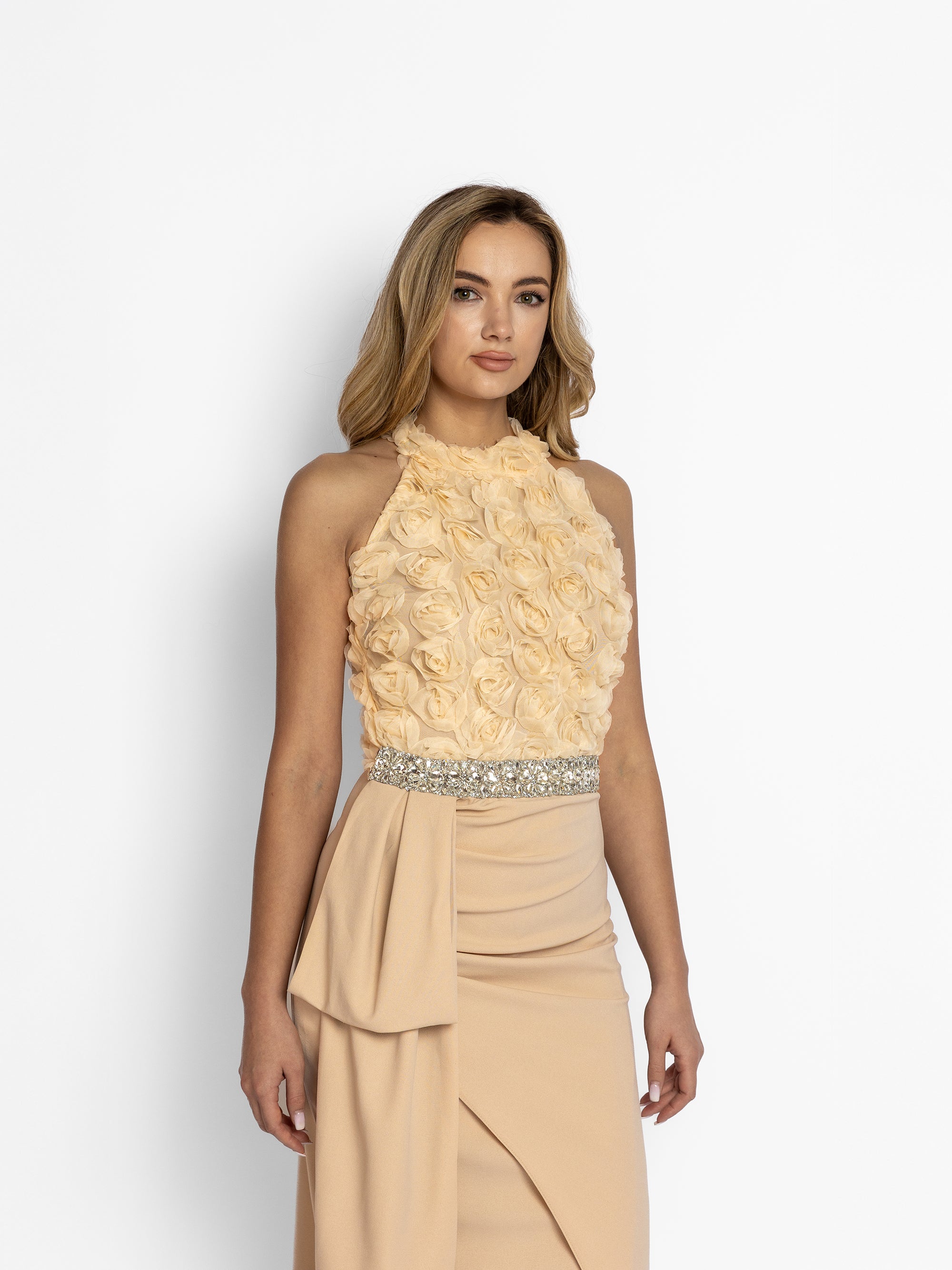 Rochie Lunga "Consuelo", Bej