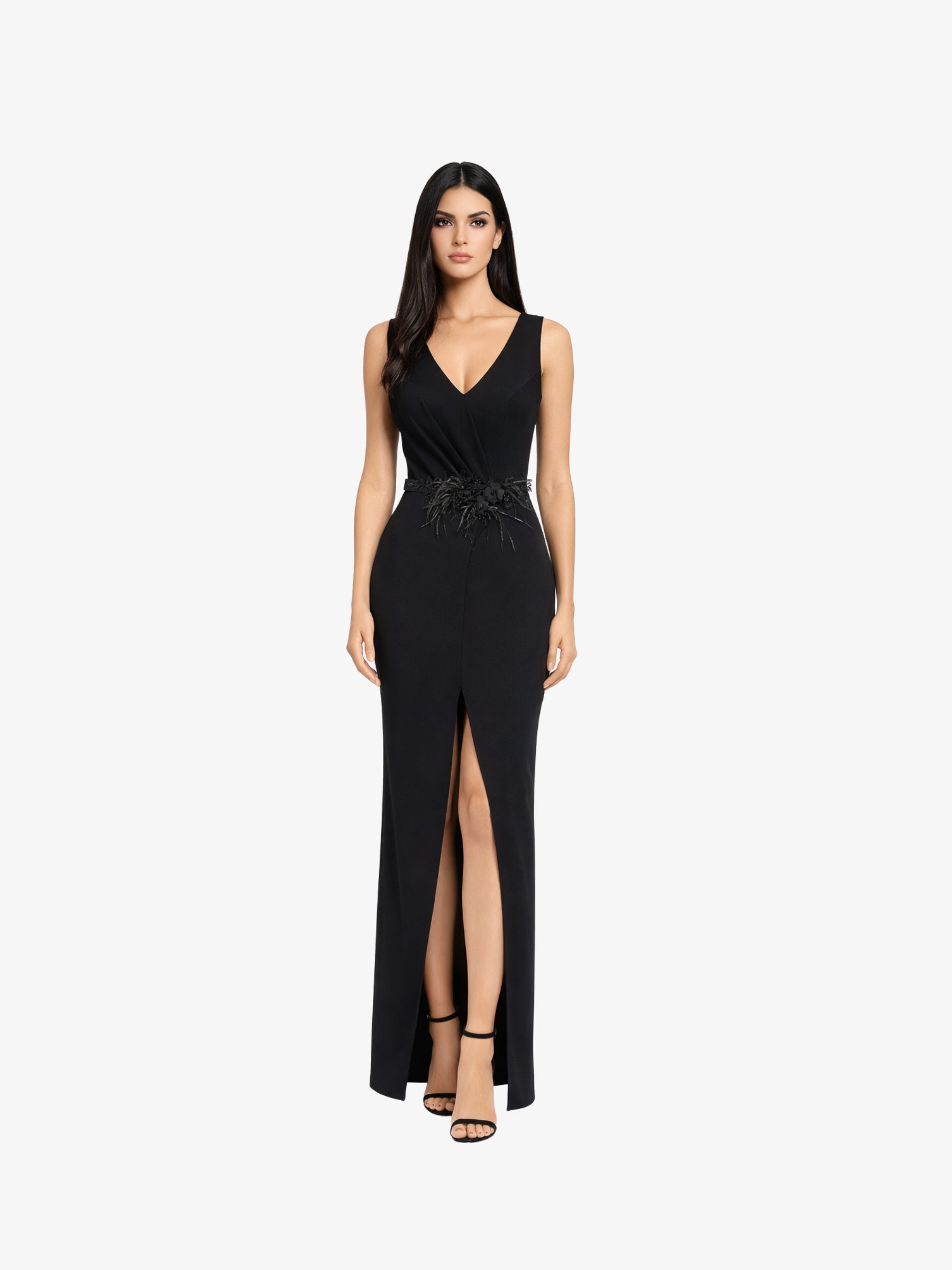 Rochie Lunga “Qania”, Negru