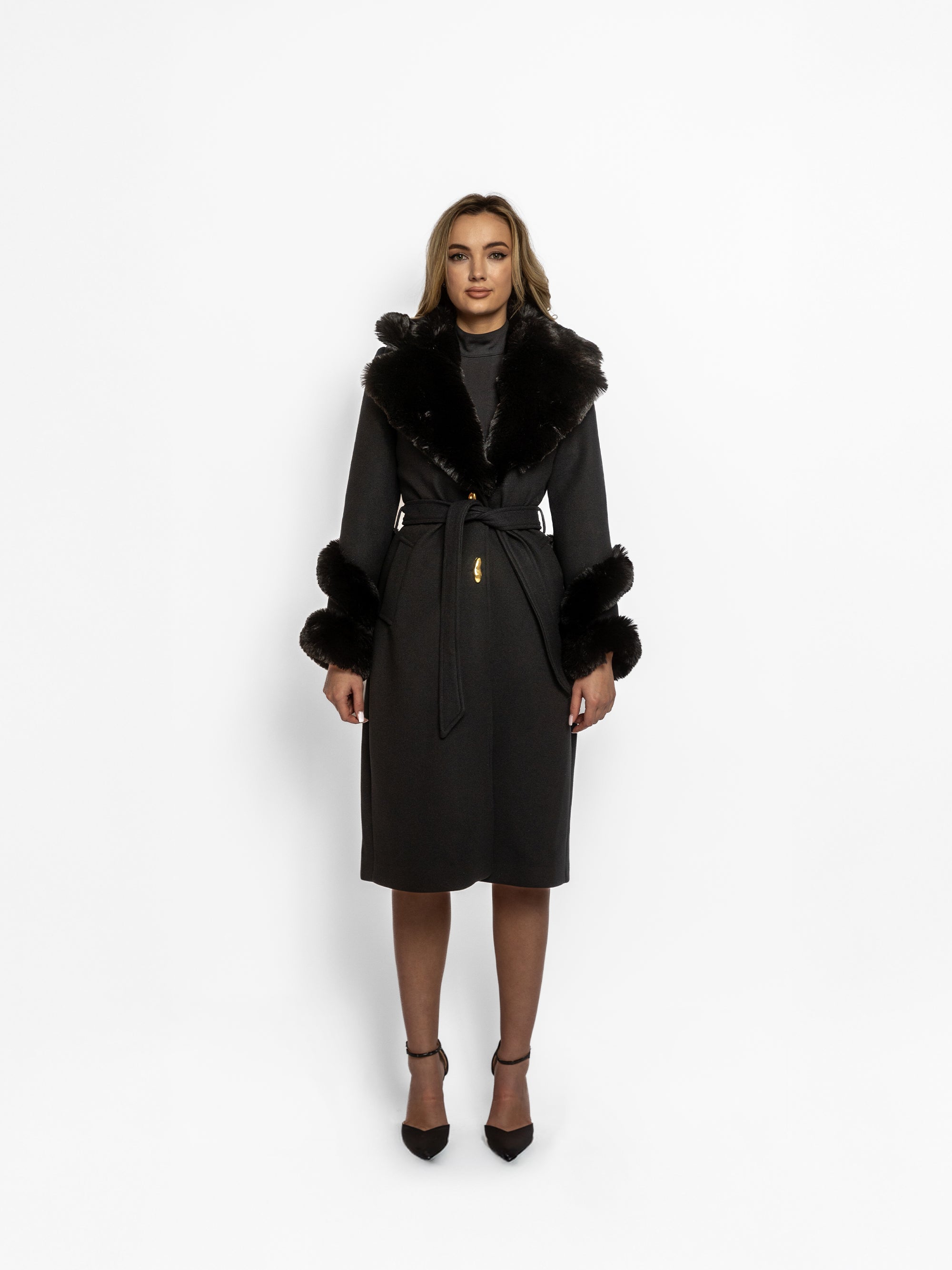 Palton "Royal Luxury", Negru