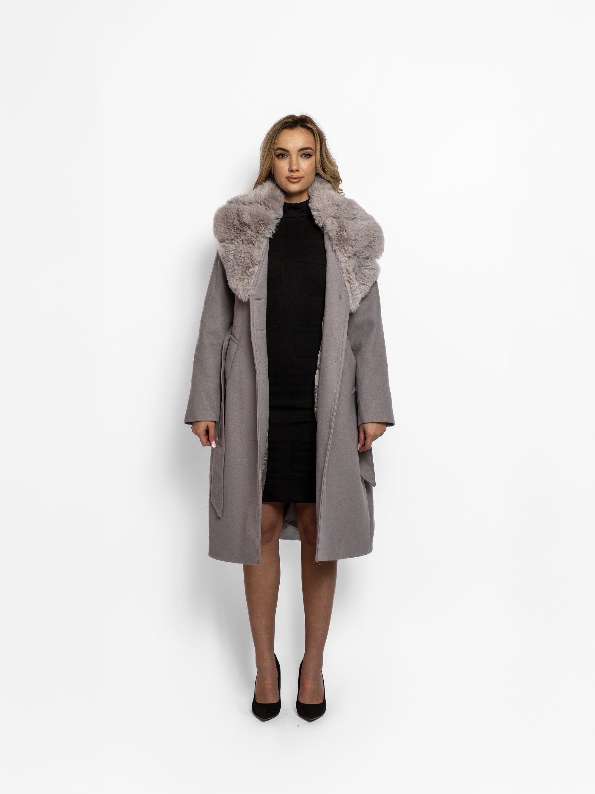 Palton "Royal Diana", Gri