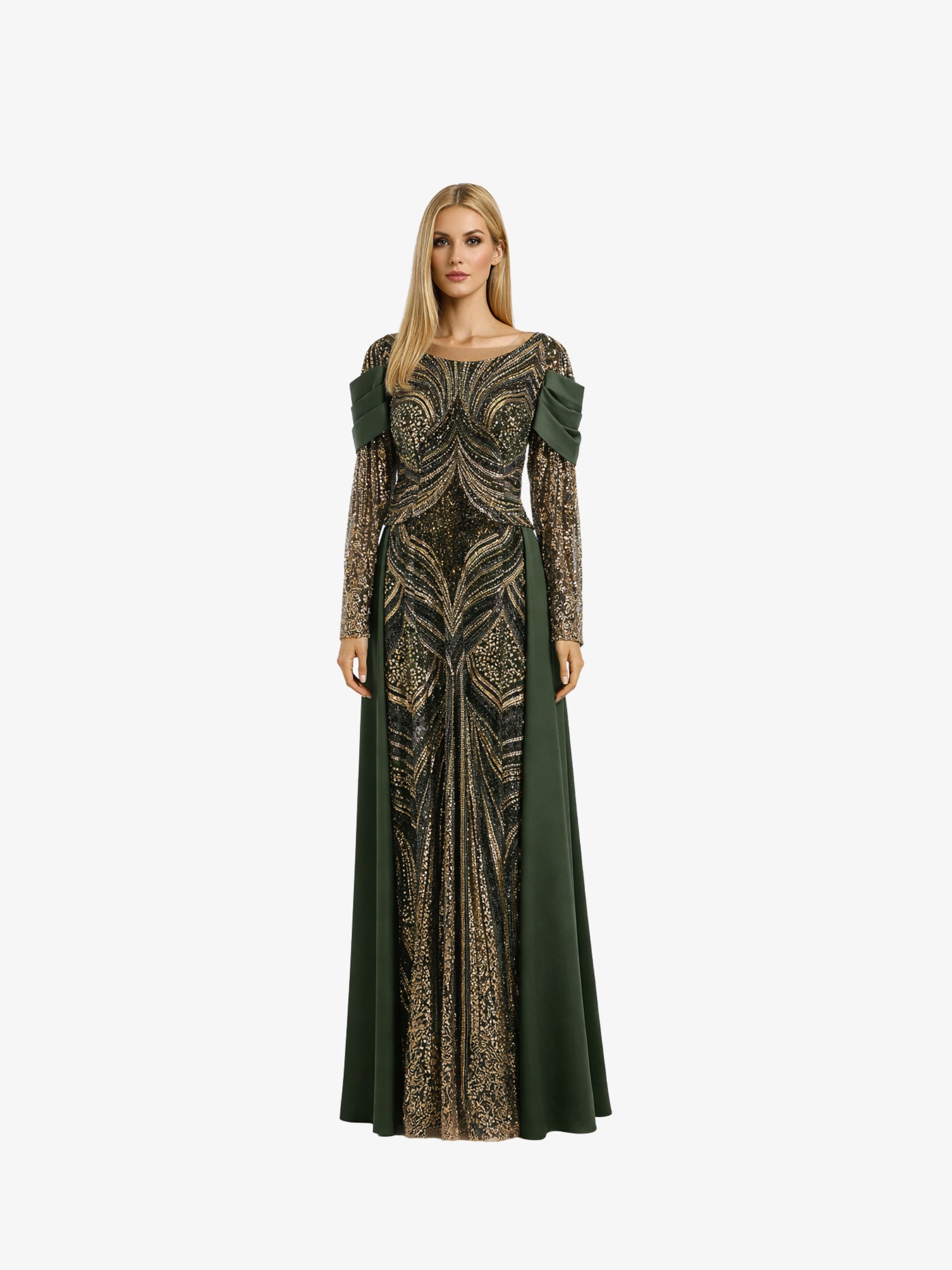 Rochie Lunga "Hecuba", Verde