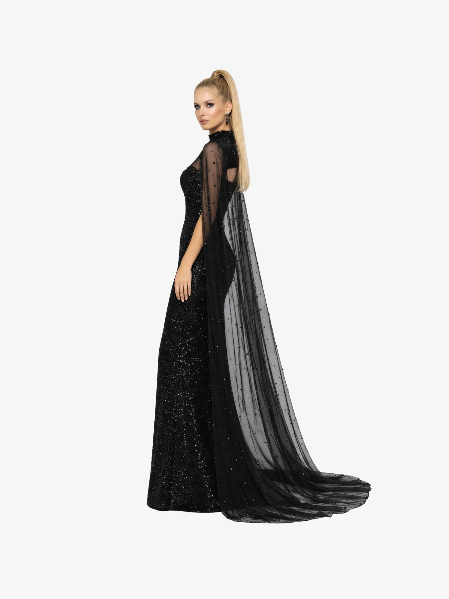 Rochie Lunga “Altesa”, Negru