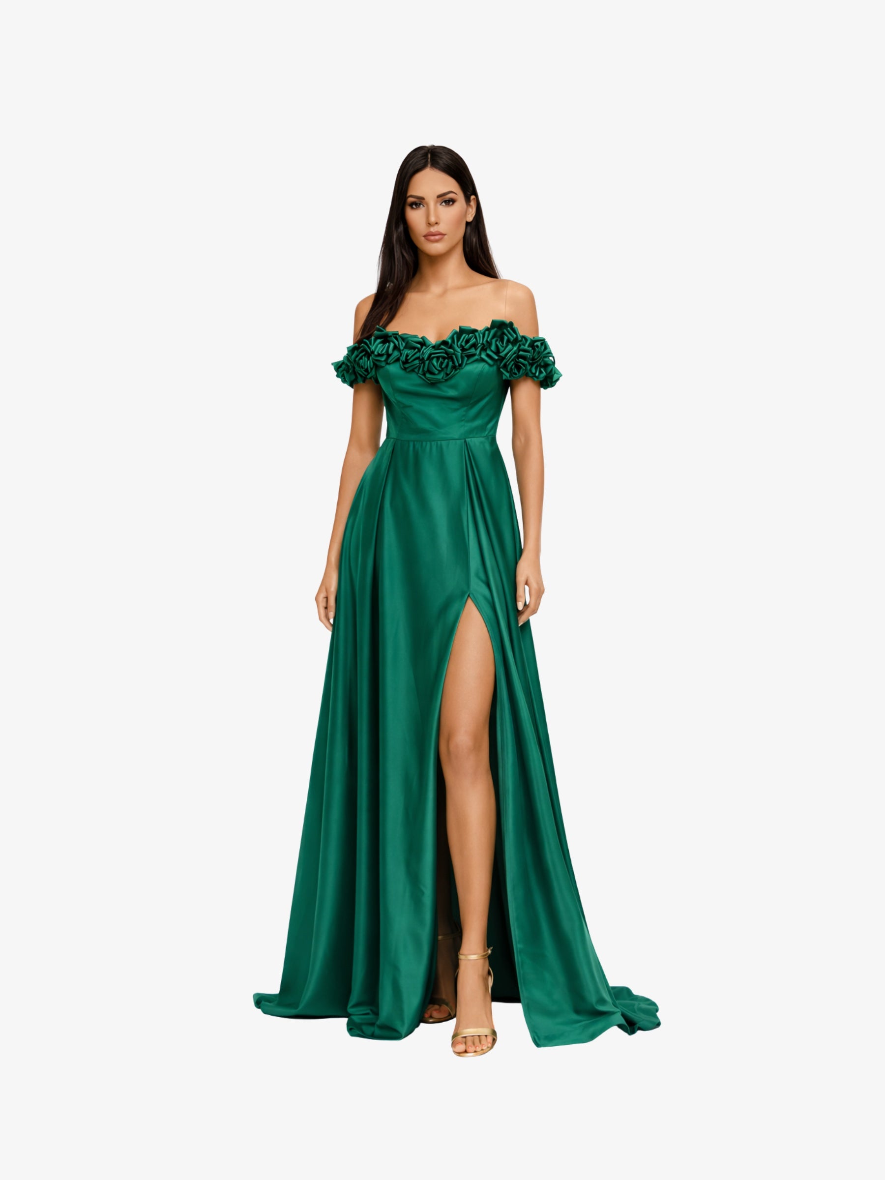 Rochie Lunga “Drya”, Verde