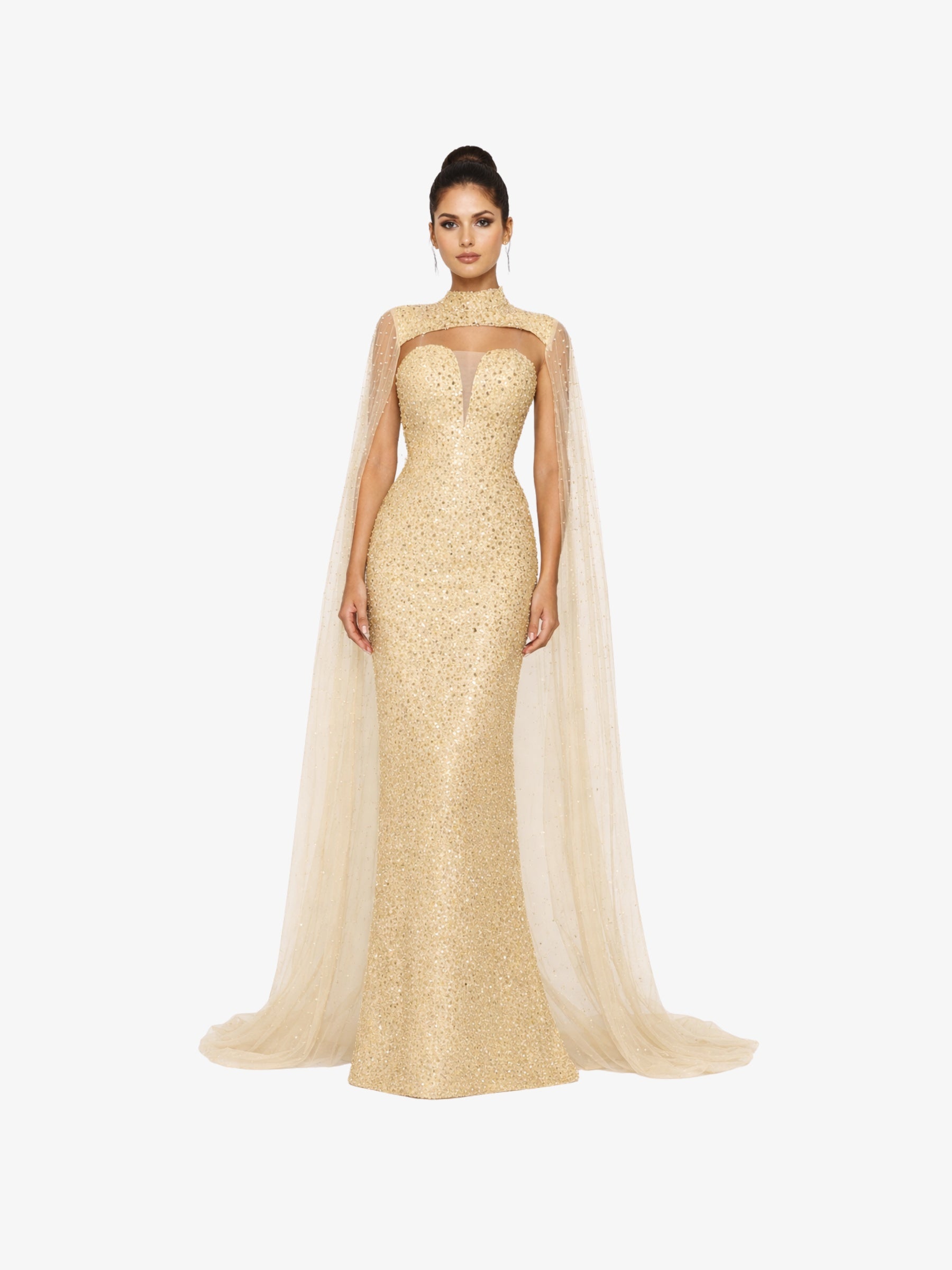 Rochie Lunga “Altesa”, Bej