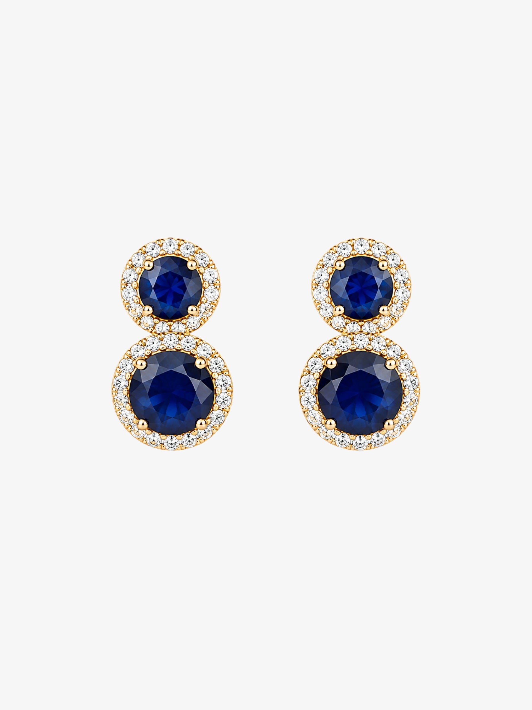 Cercei “Bleu Imperial”, Auriu