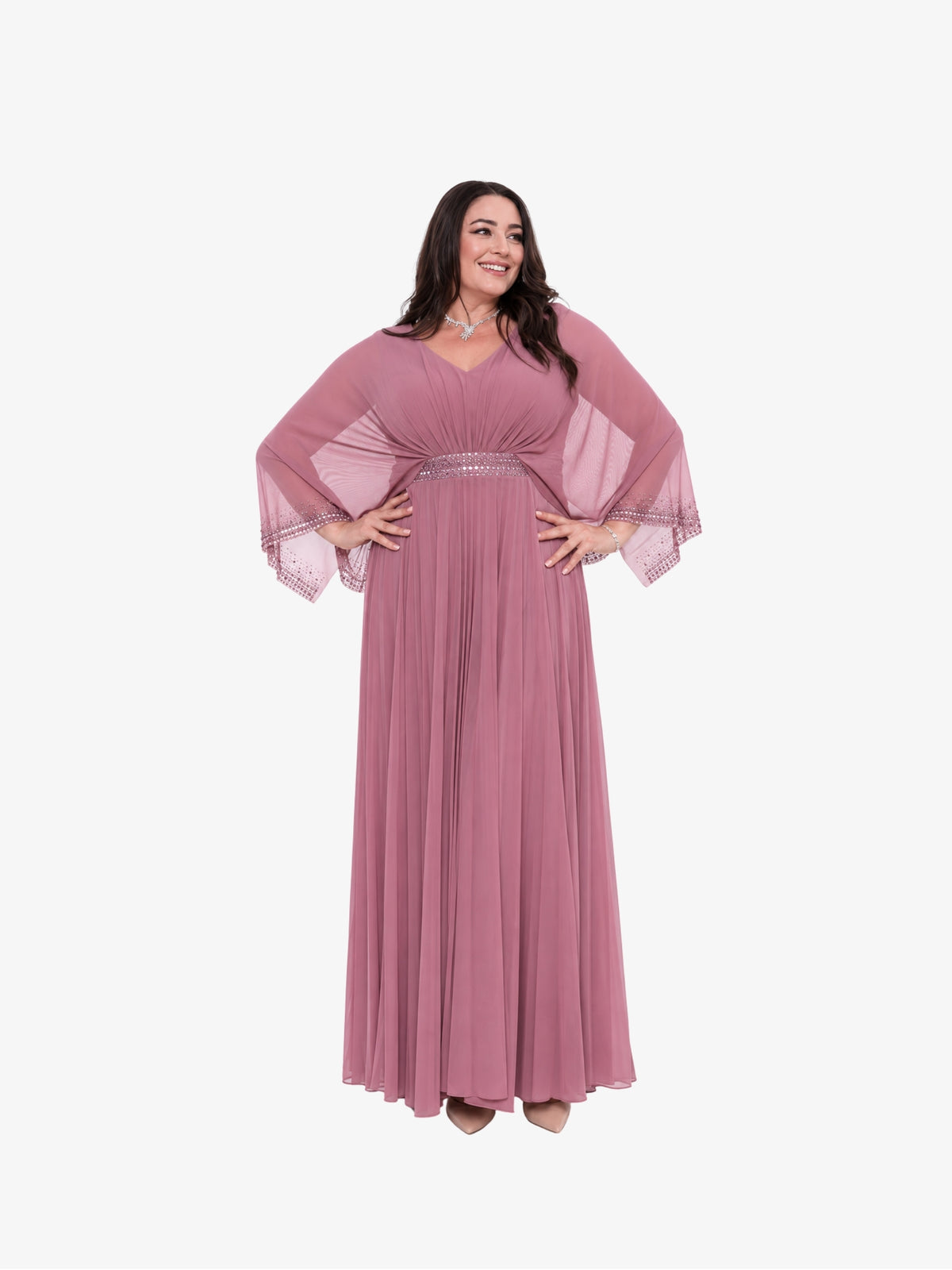 Rochie Eleganta Plus Size “Florence”, Roz