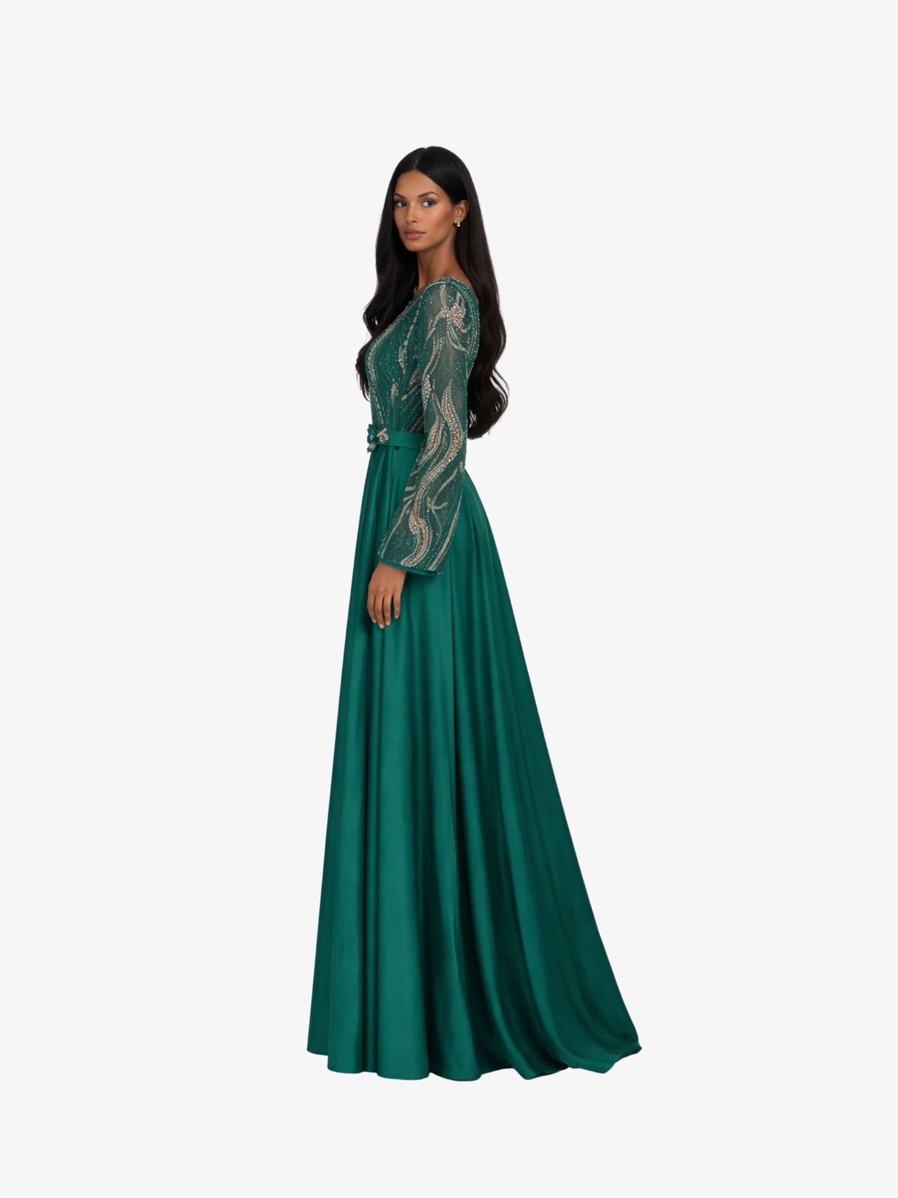 Rochie Lunga “Sicily”, Verde