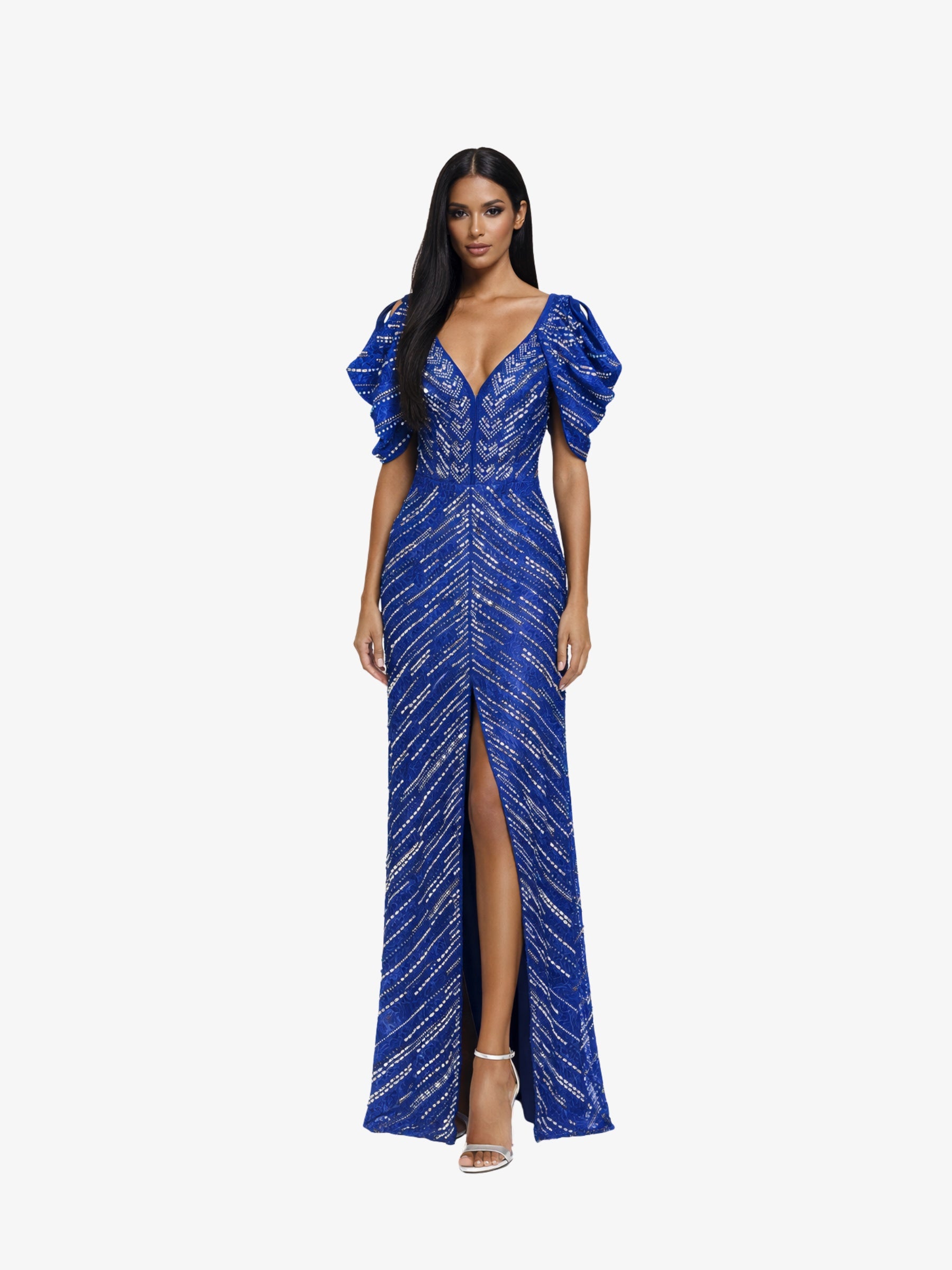 Rochie Lunga “Ducesa”, Albastru