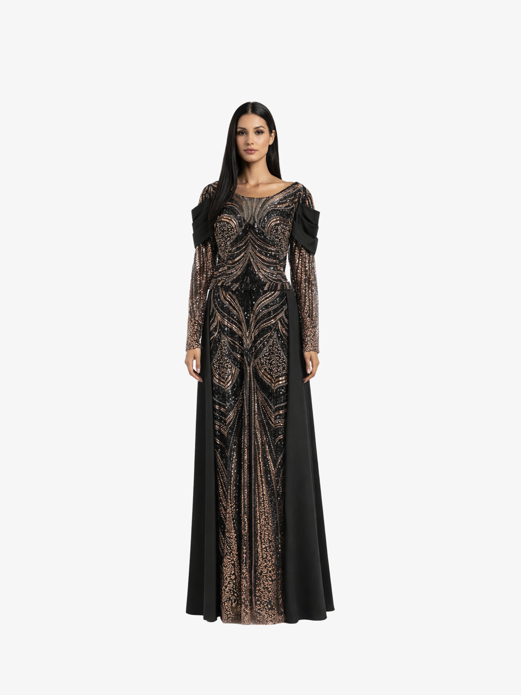 Rochie Lunga "Hecuba", Negru