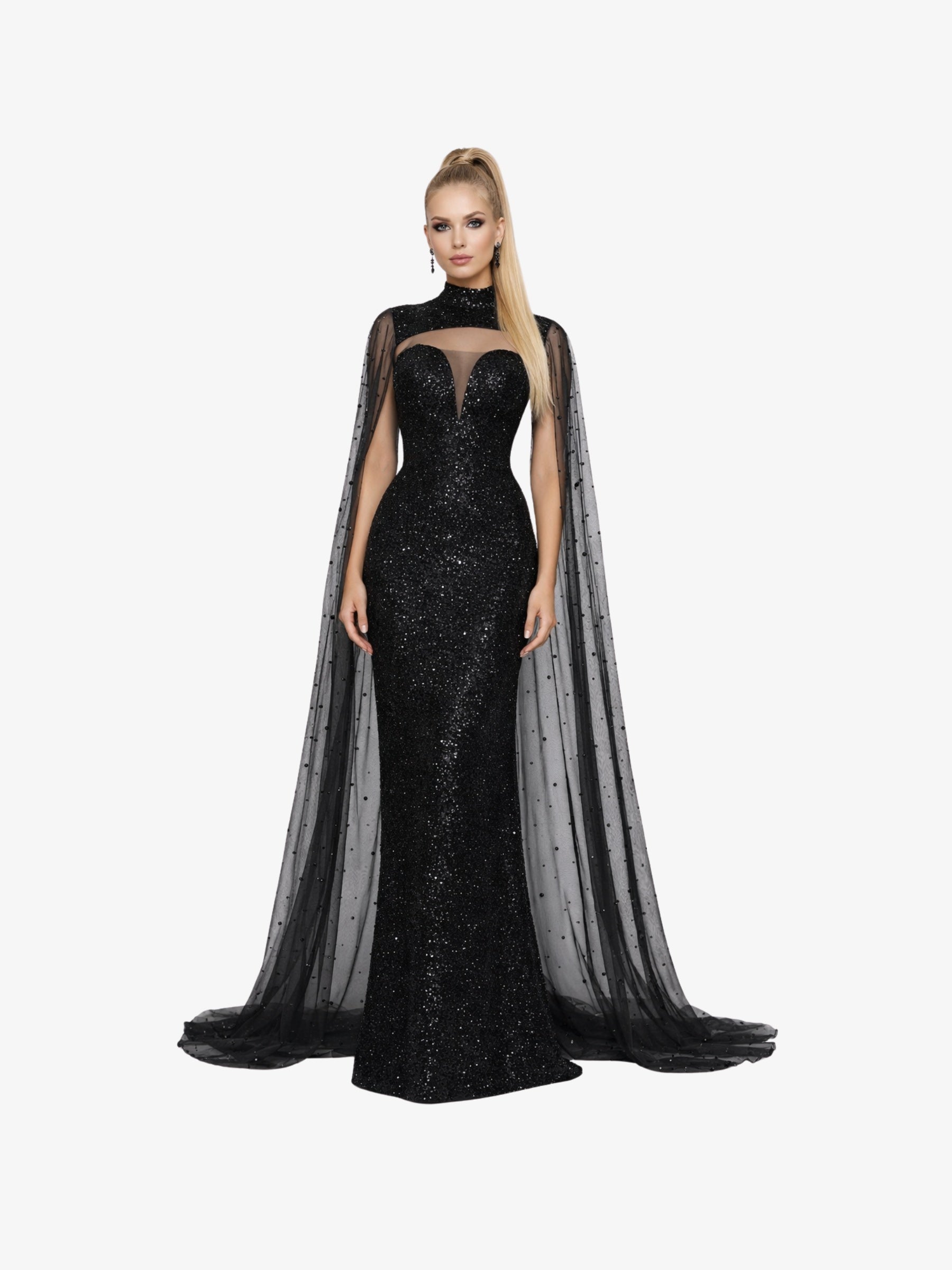 Rochie Lunga “Altesa”, Negru