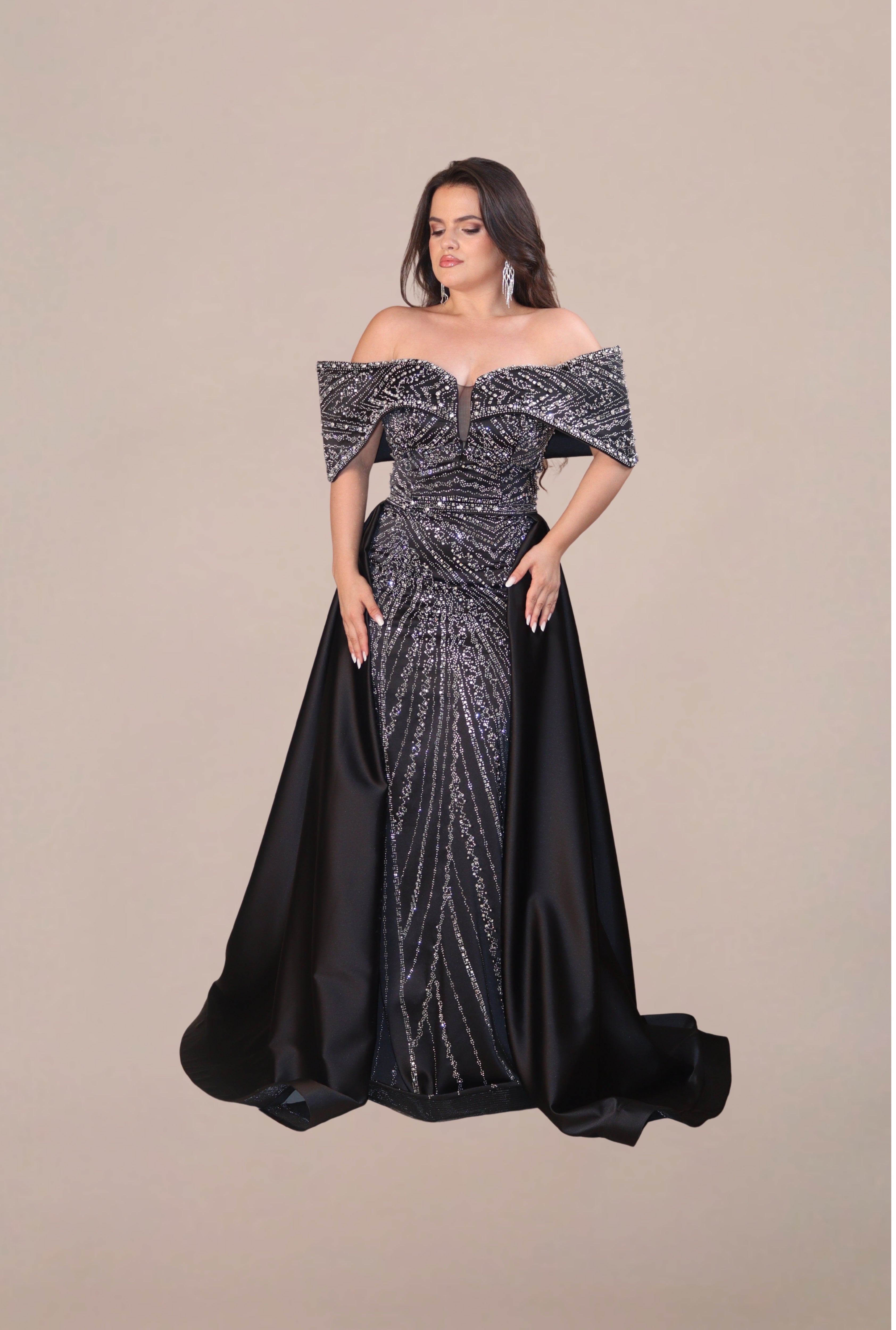 Rochie Lunga “Daiana” Regal, Negru