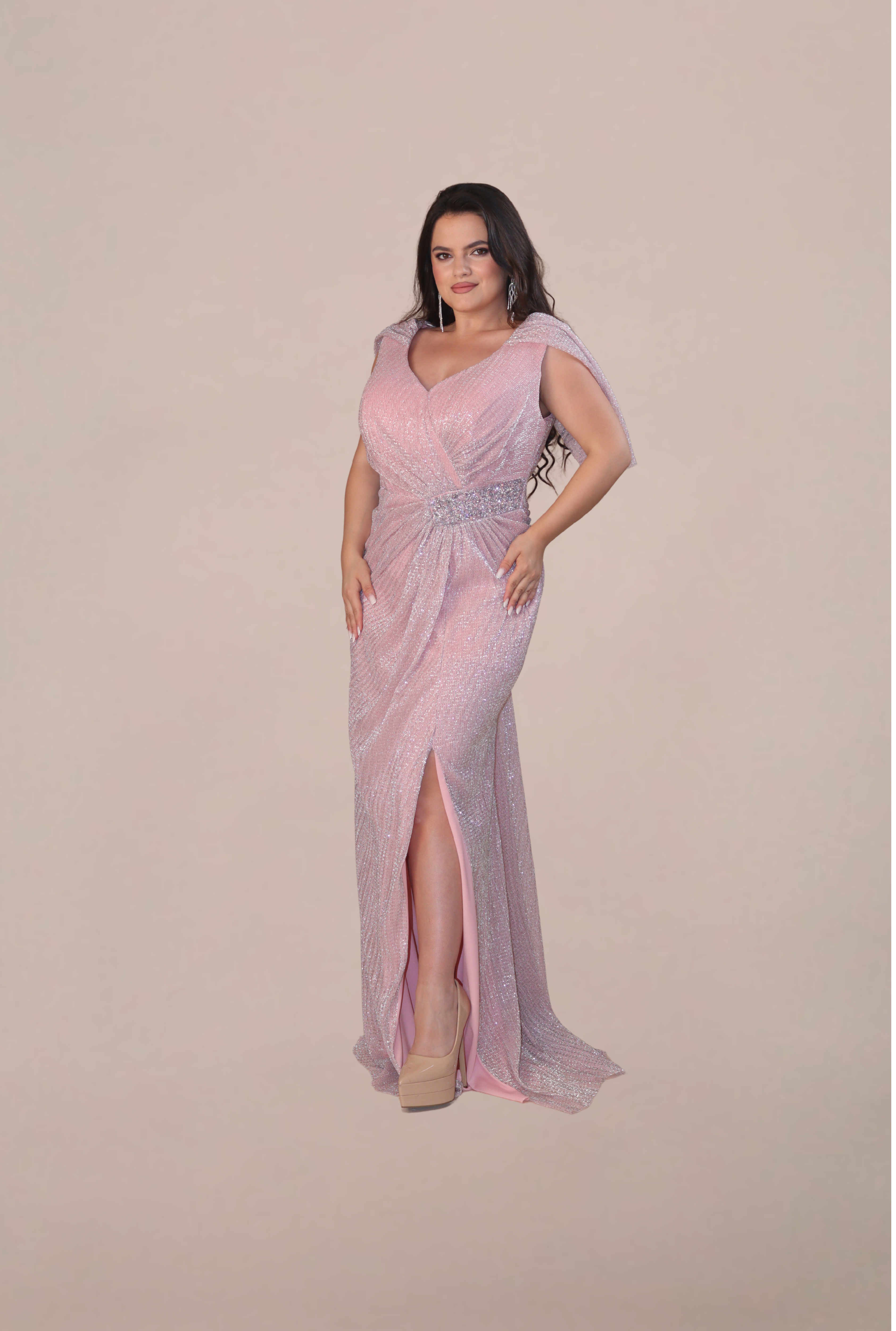 Rochie Eleganta “Marsilia”,Roz