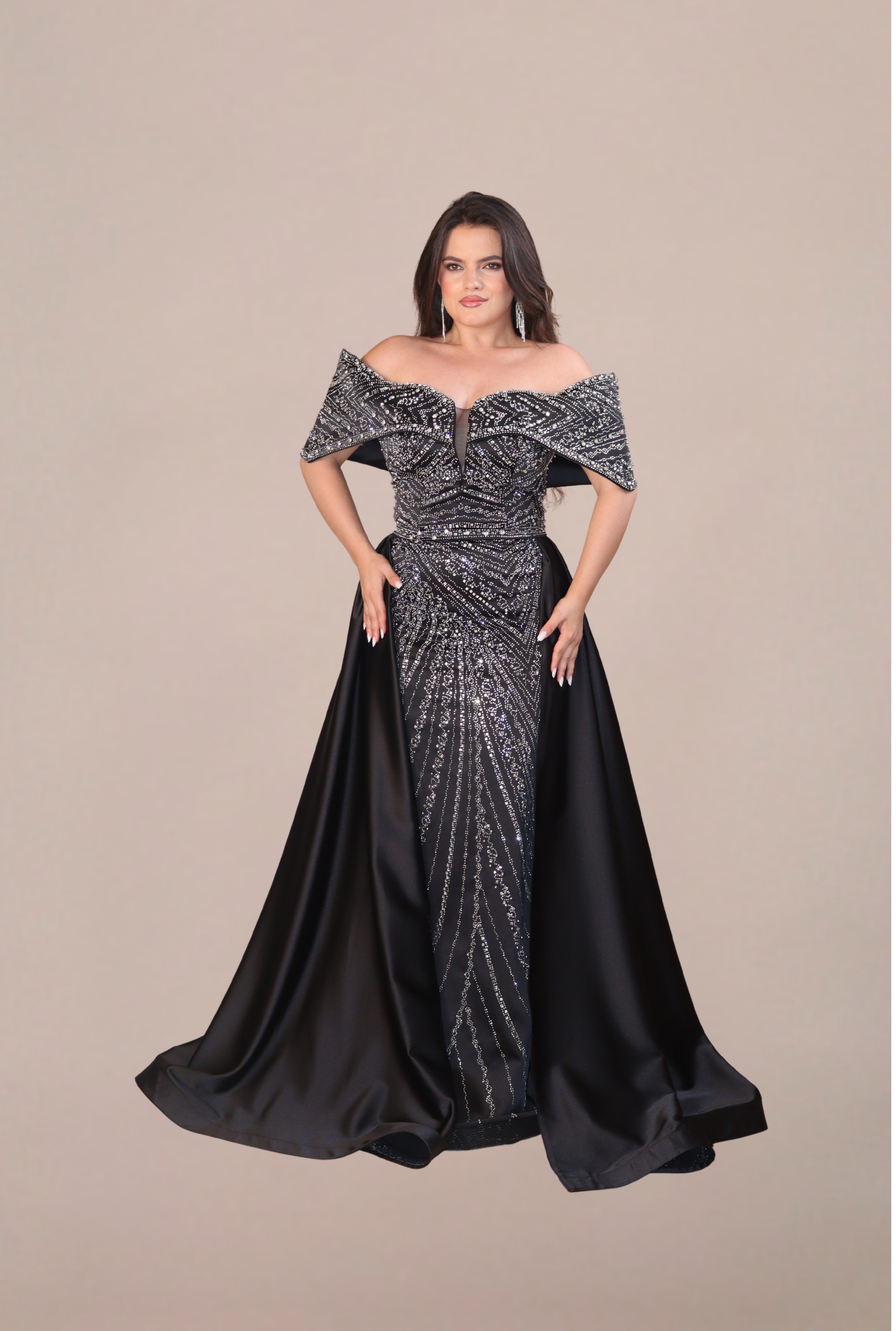 Rochie Lunga “Daiana” Regal, Negru