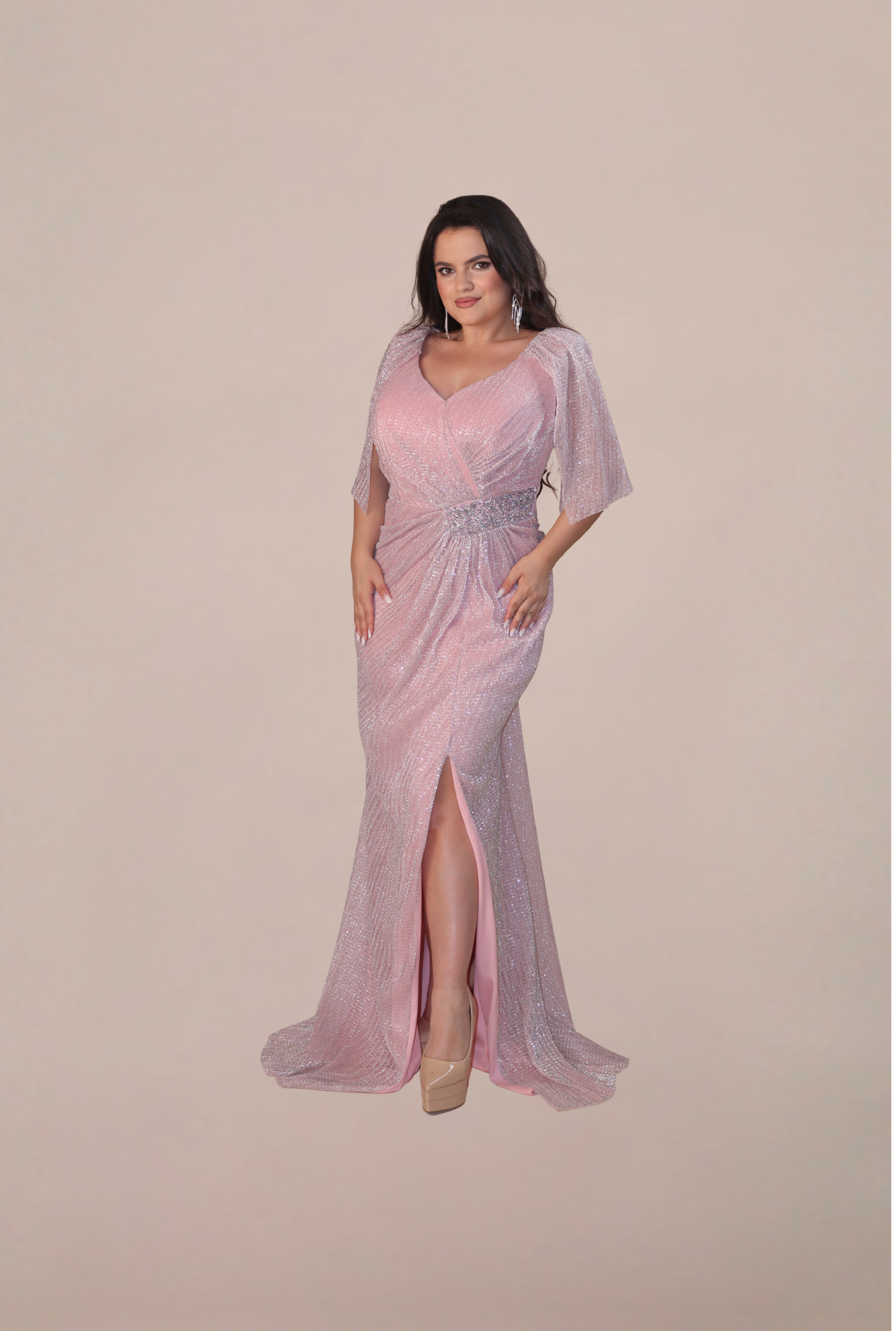 Rochie Eleganta “Marsilia”,Roz