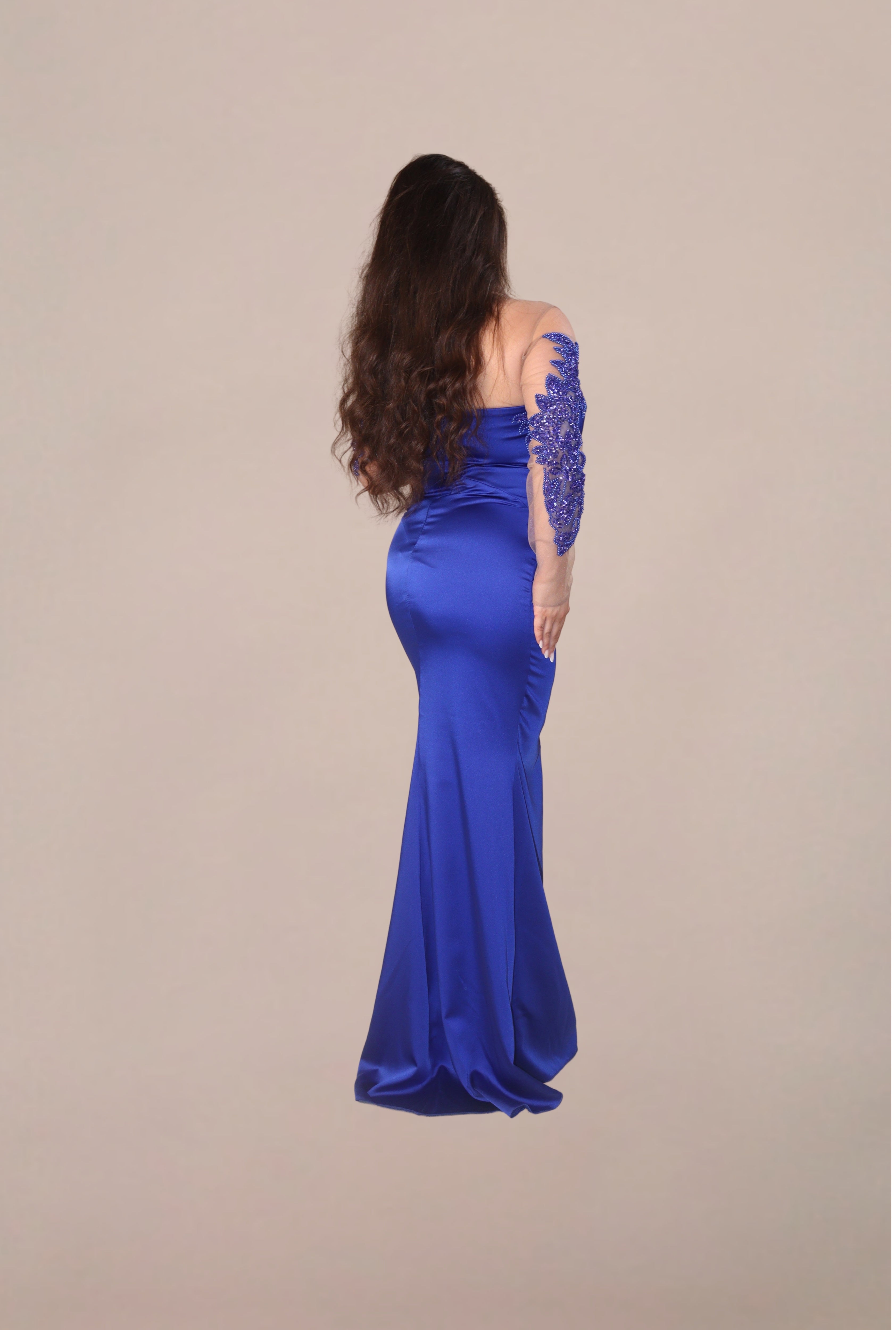 Rochie Lunga "Azira", Albastru