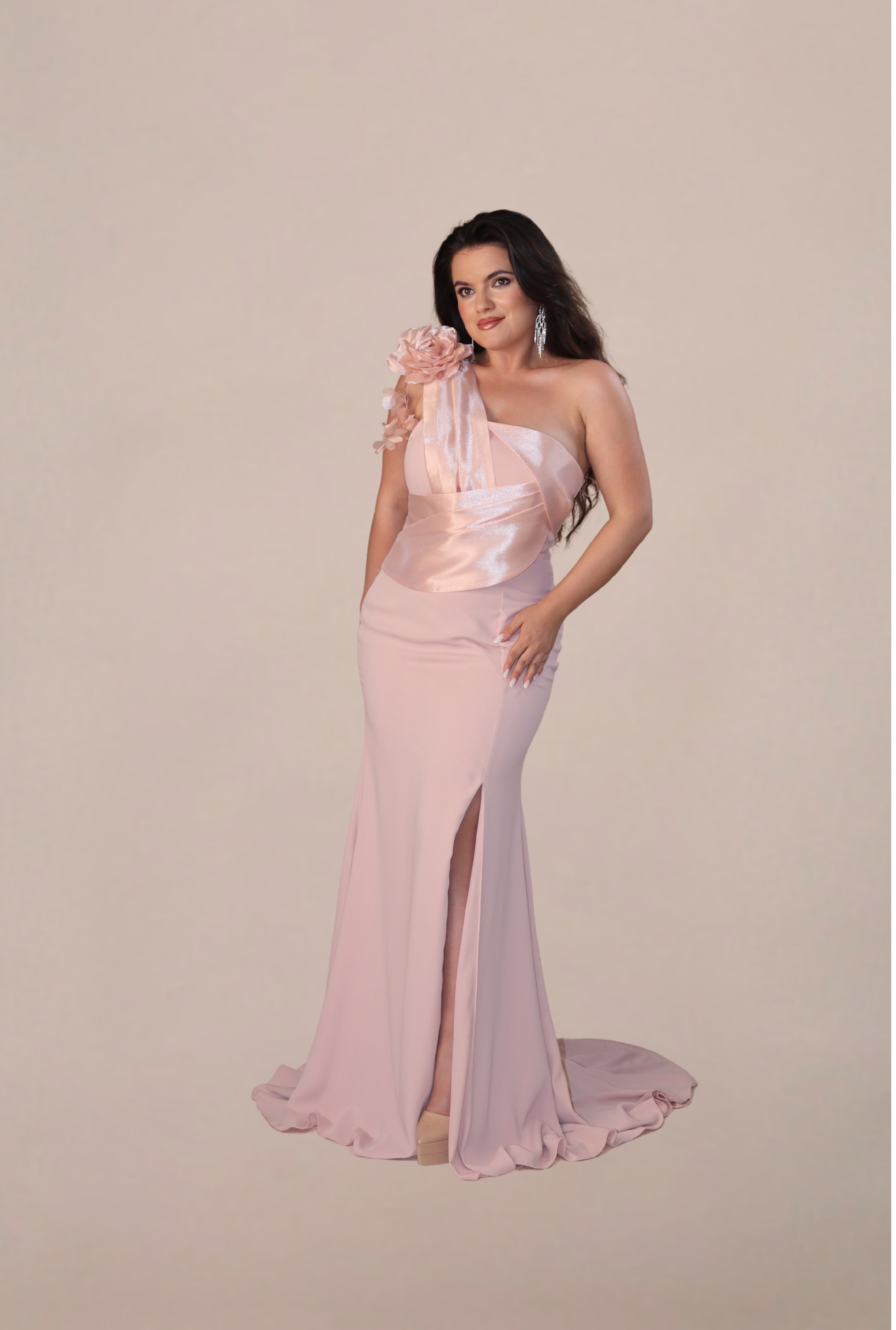 Rochie Eleganta “Begonia”, Roz