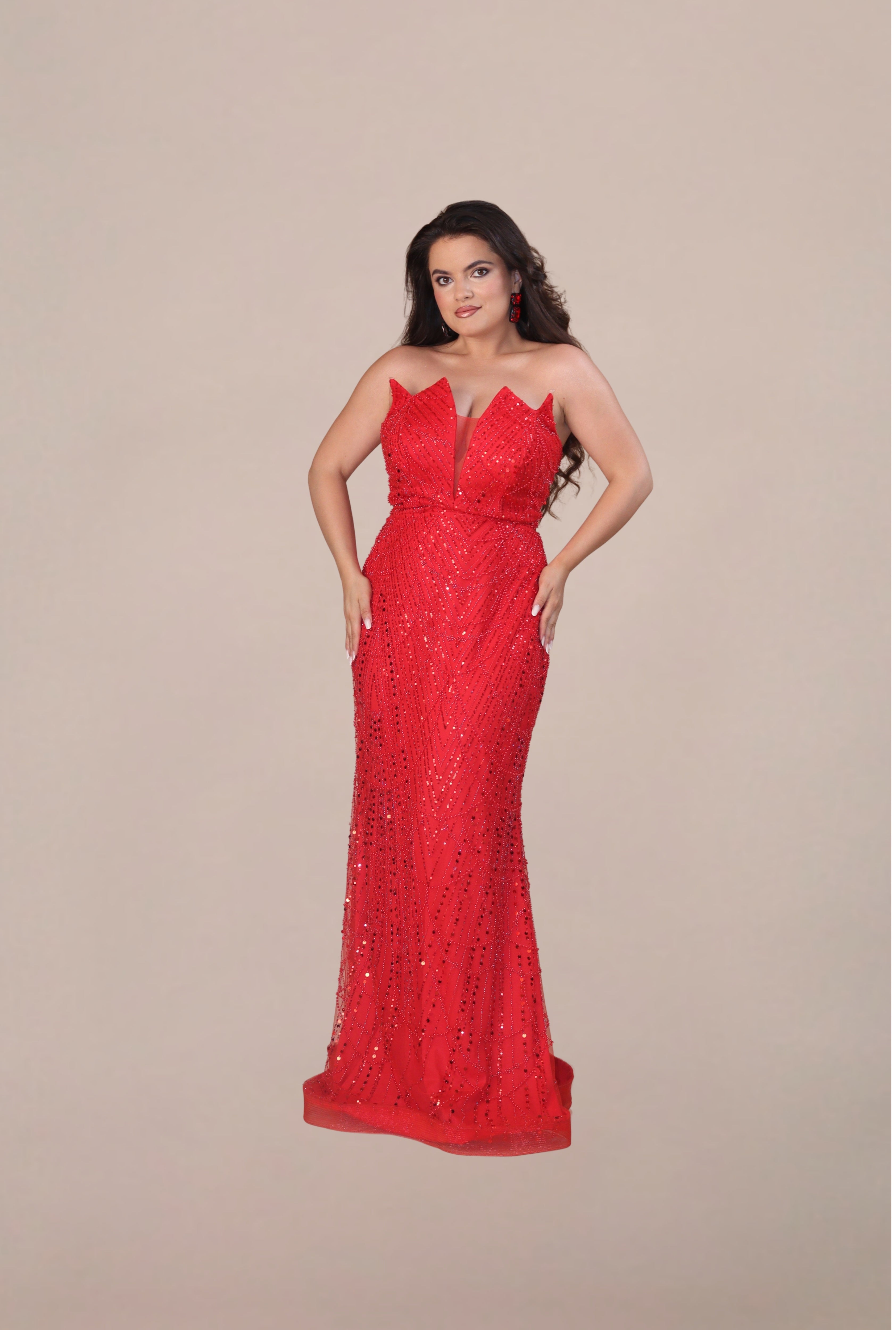 Rochie Eleganta “Camila”, Rosu