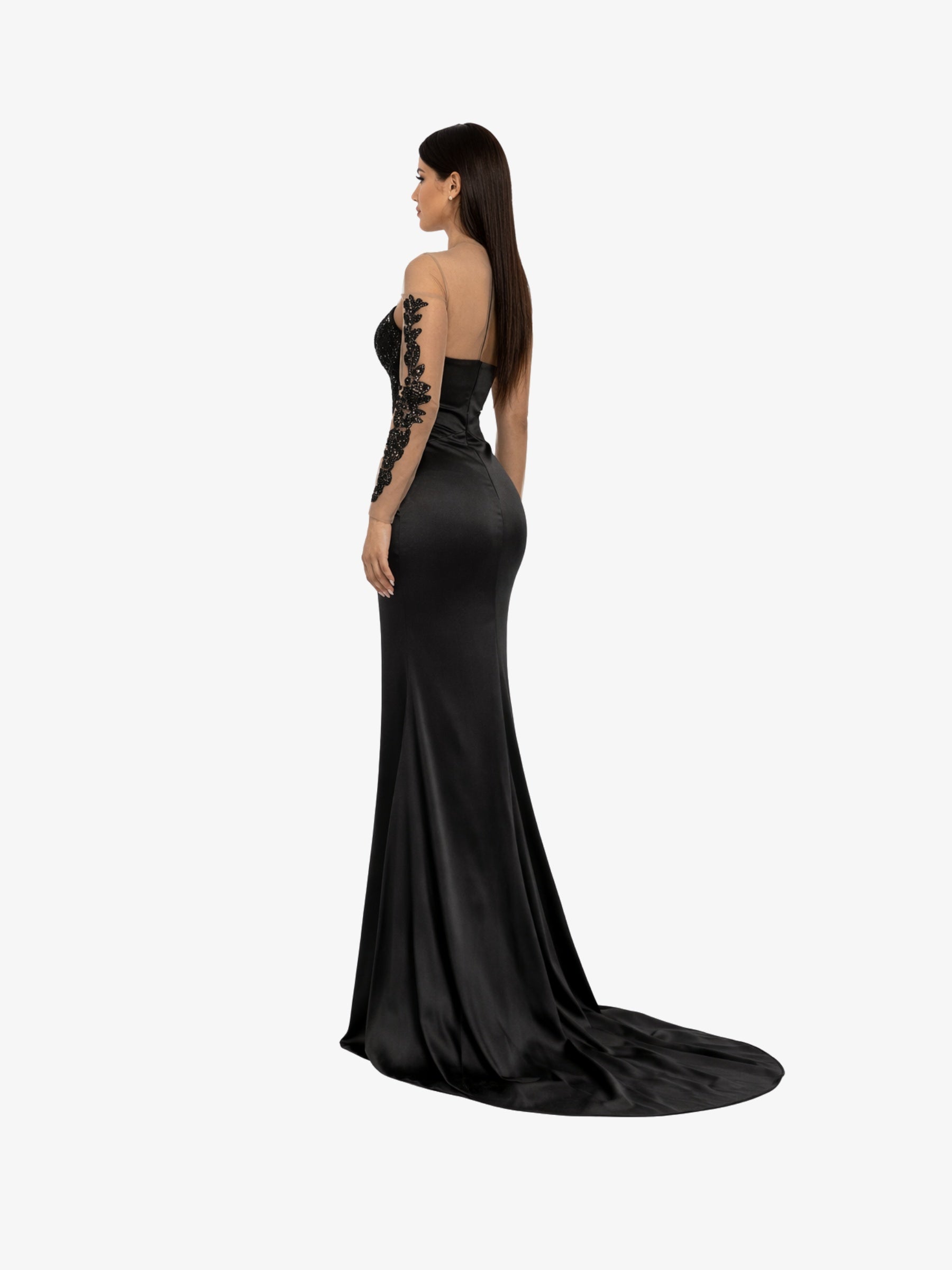 Rochie Lunga "Azira", Neagra