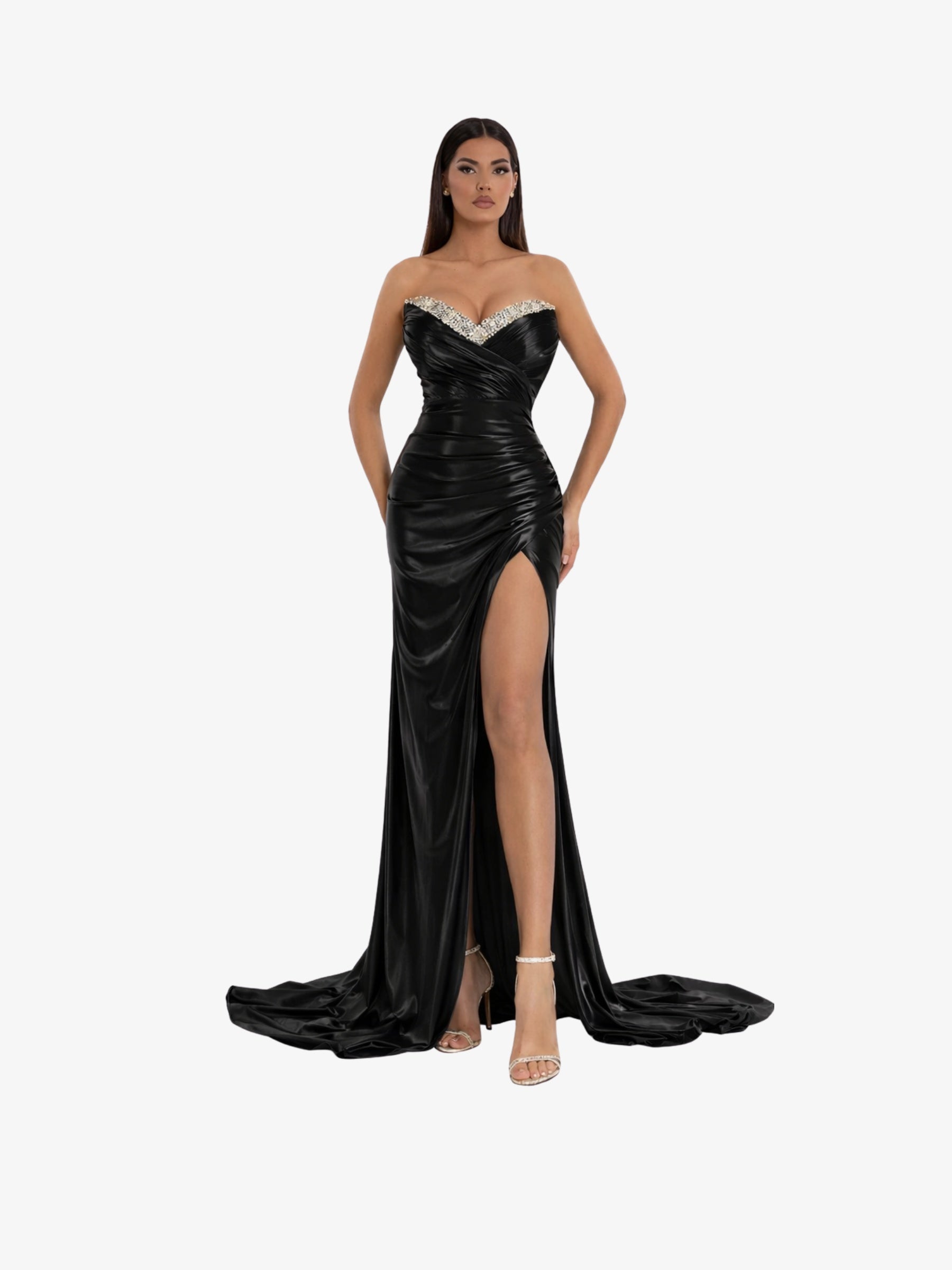Rochie Lunga "Miryam", Neagra