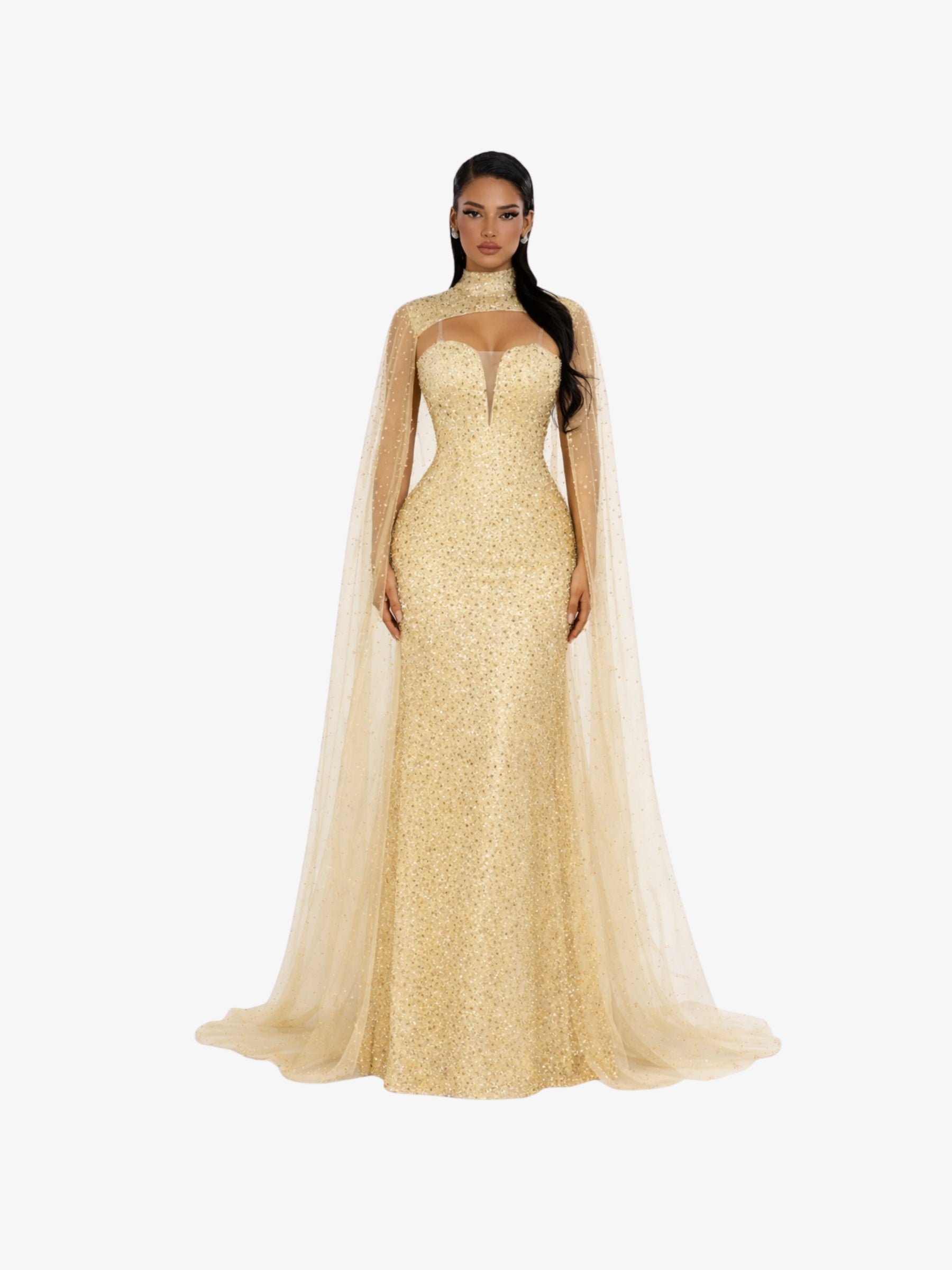 Rochie Lunga “Altesa”, Bej