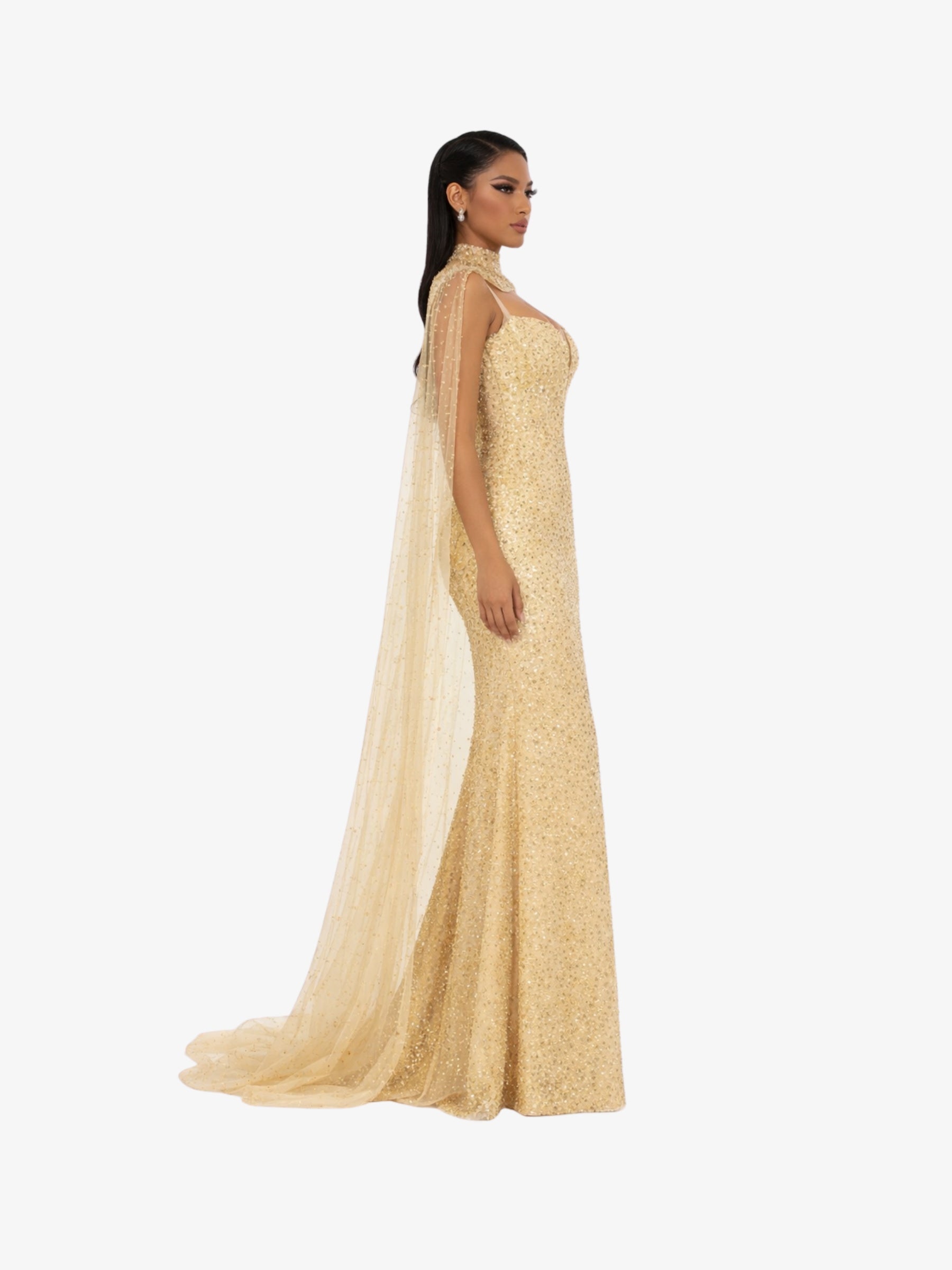 Rochie Lunga “Altesa”, Bej