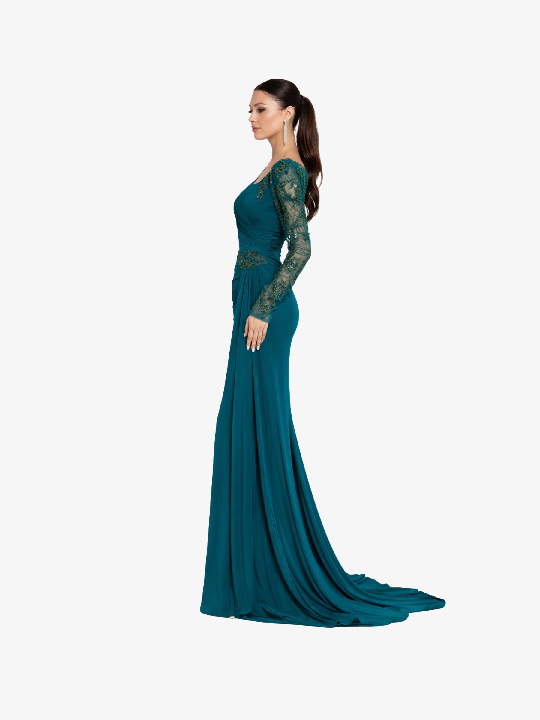 Rochie Lunga "Alezeea", Verde