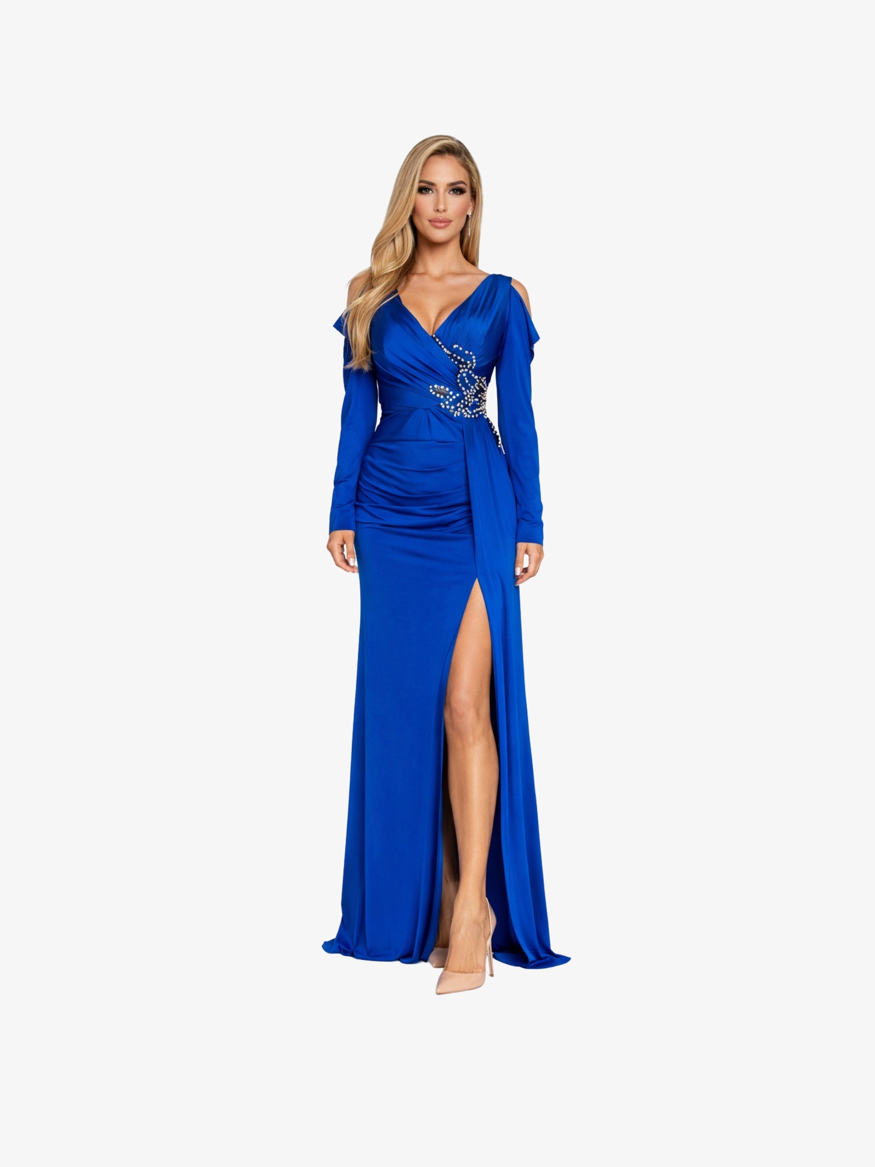 Rochie Lunga "Ofelia", Albastru