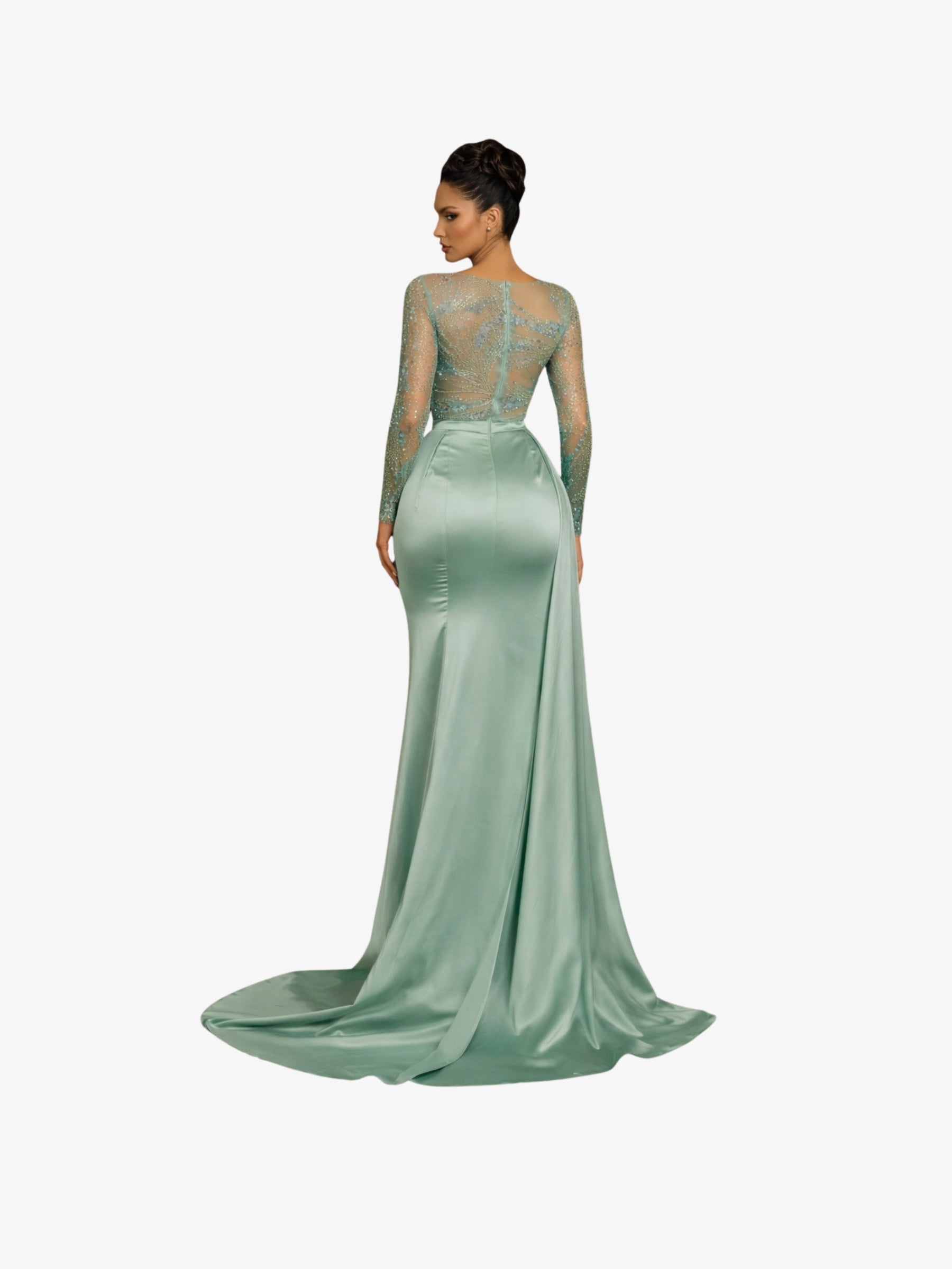Rochie Lunga "Karla", Turcoaz