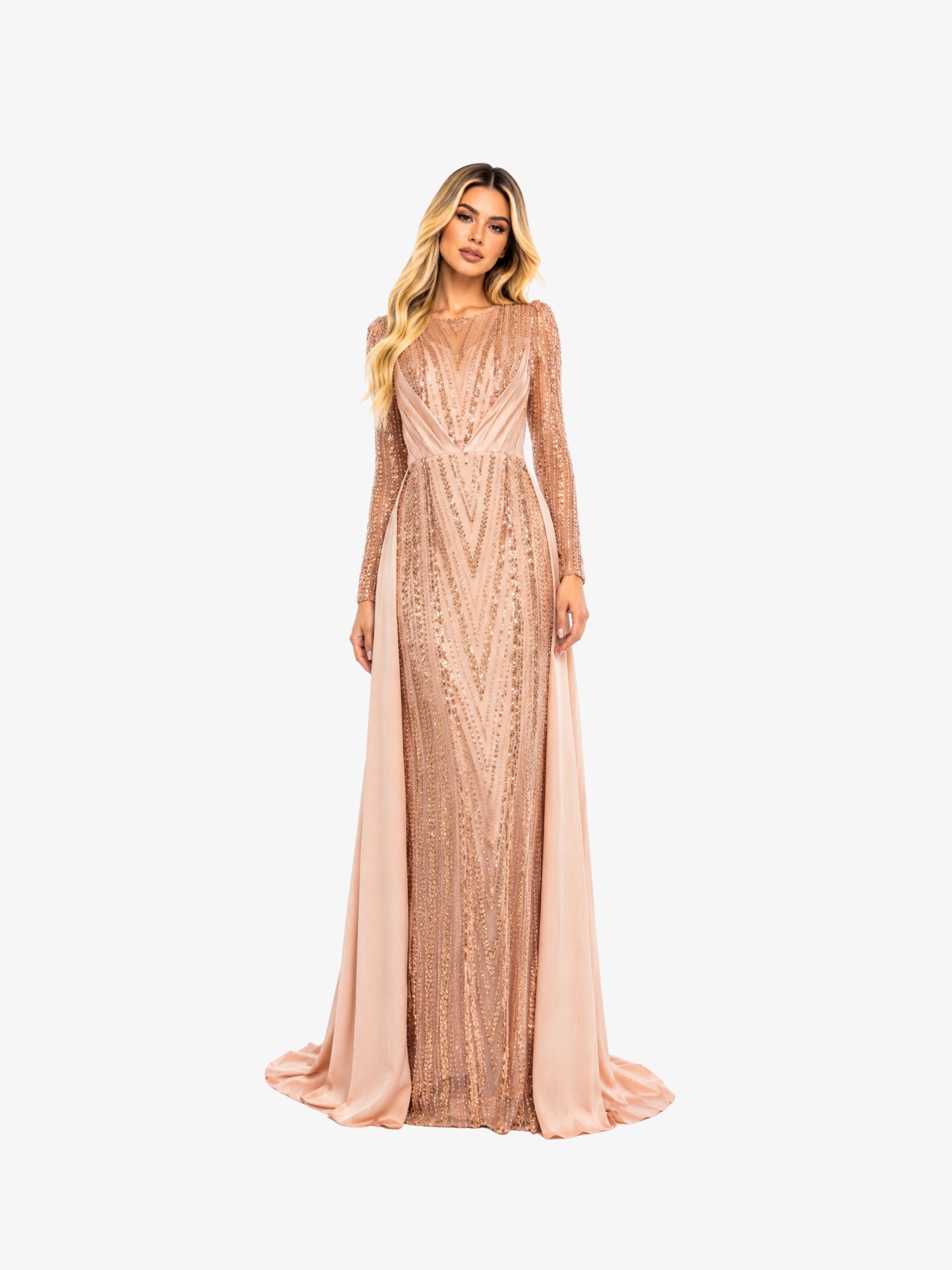 Rochie cu Trena "Andalucia", Roz