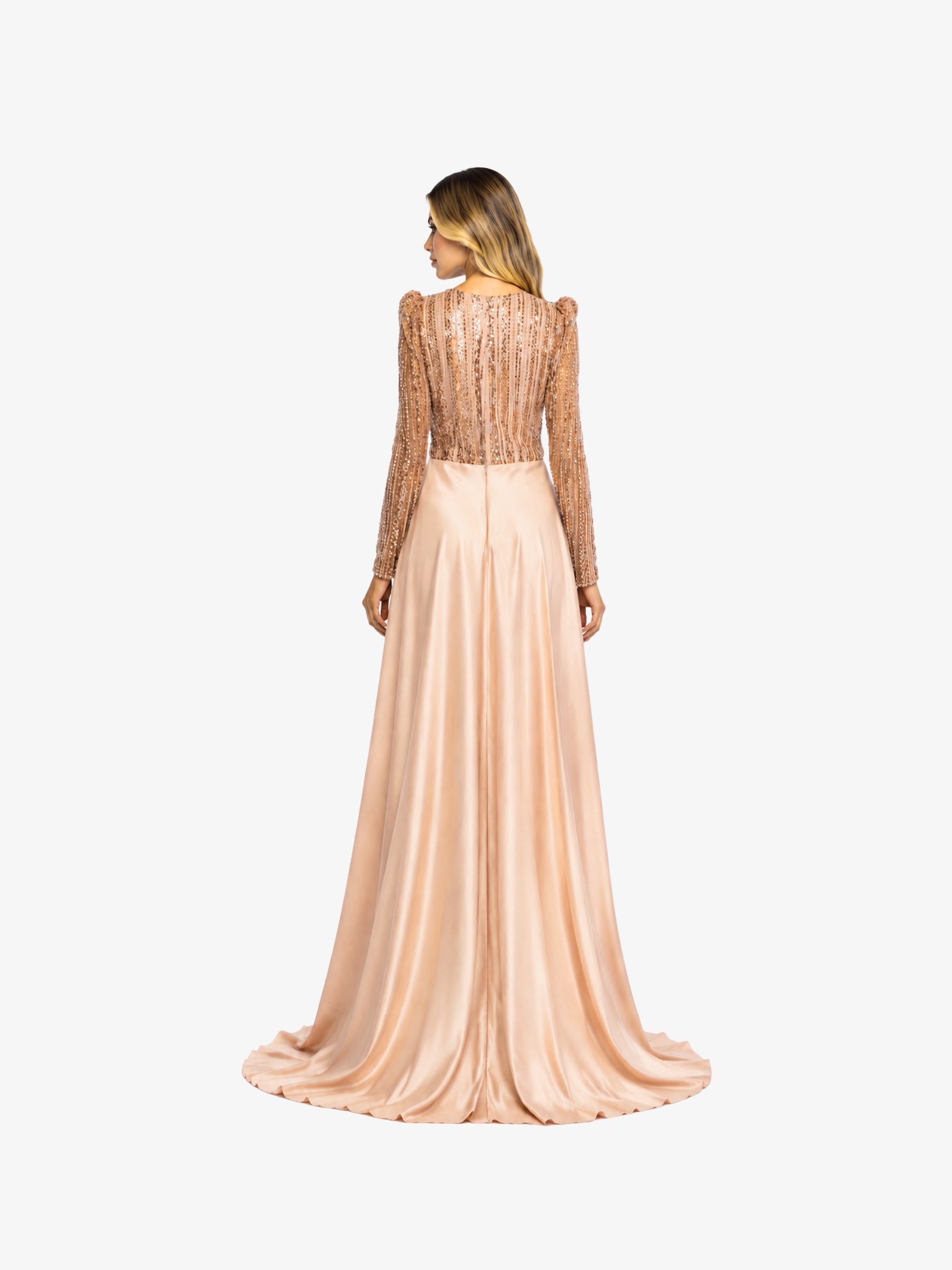 Rochie cu Trena "Andalucia", Roz